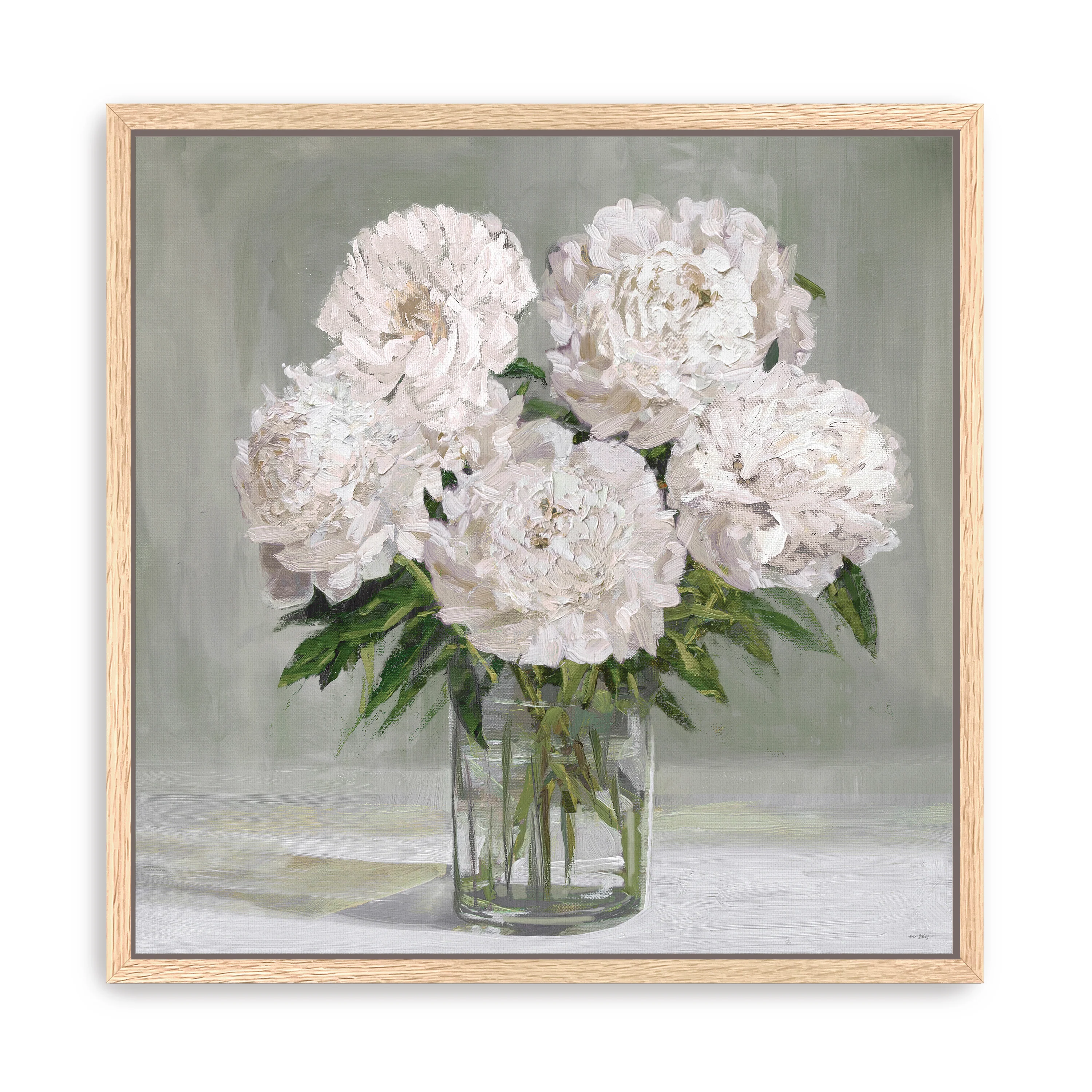 Peony Blooms Canvas Giclee - Image 8