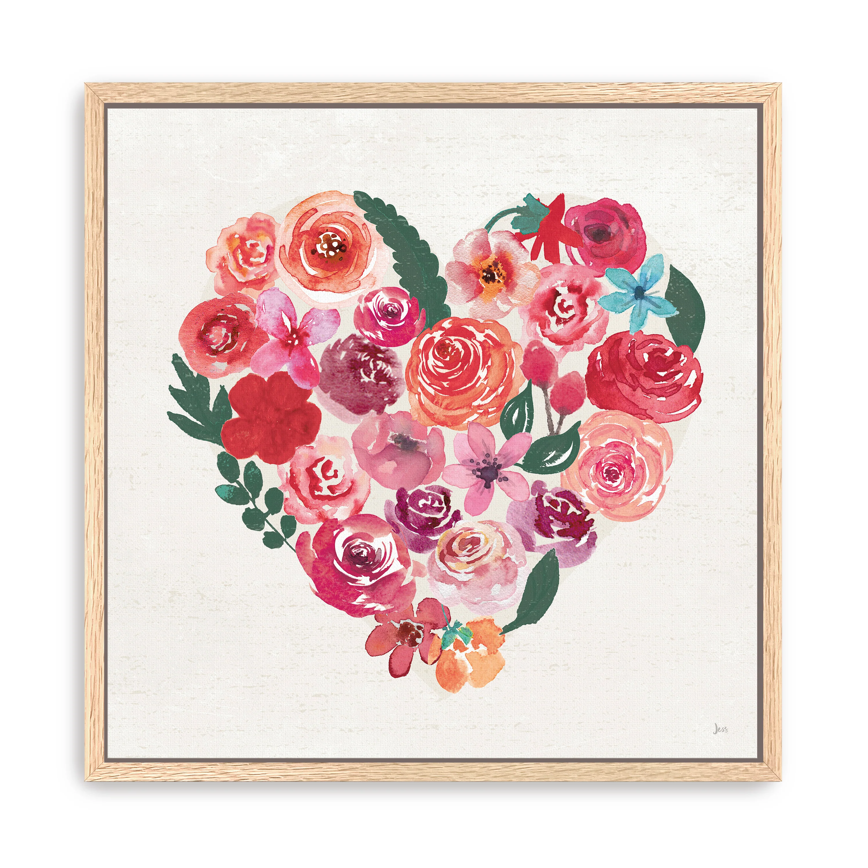 Petals of Love I Dark Canvas Giclee - Image 7