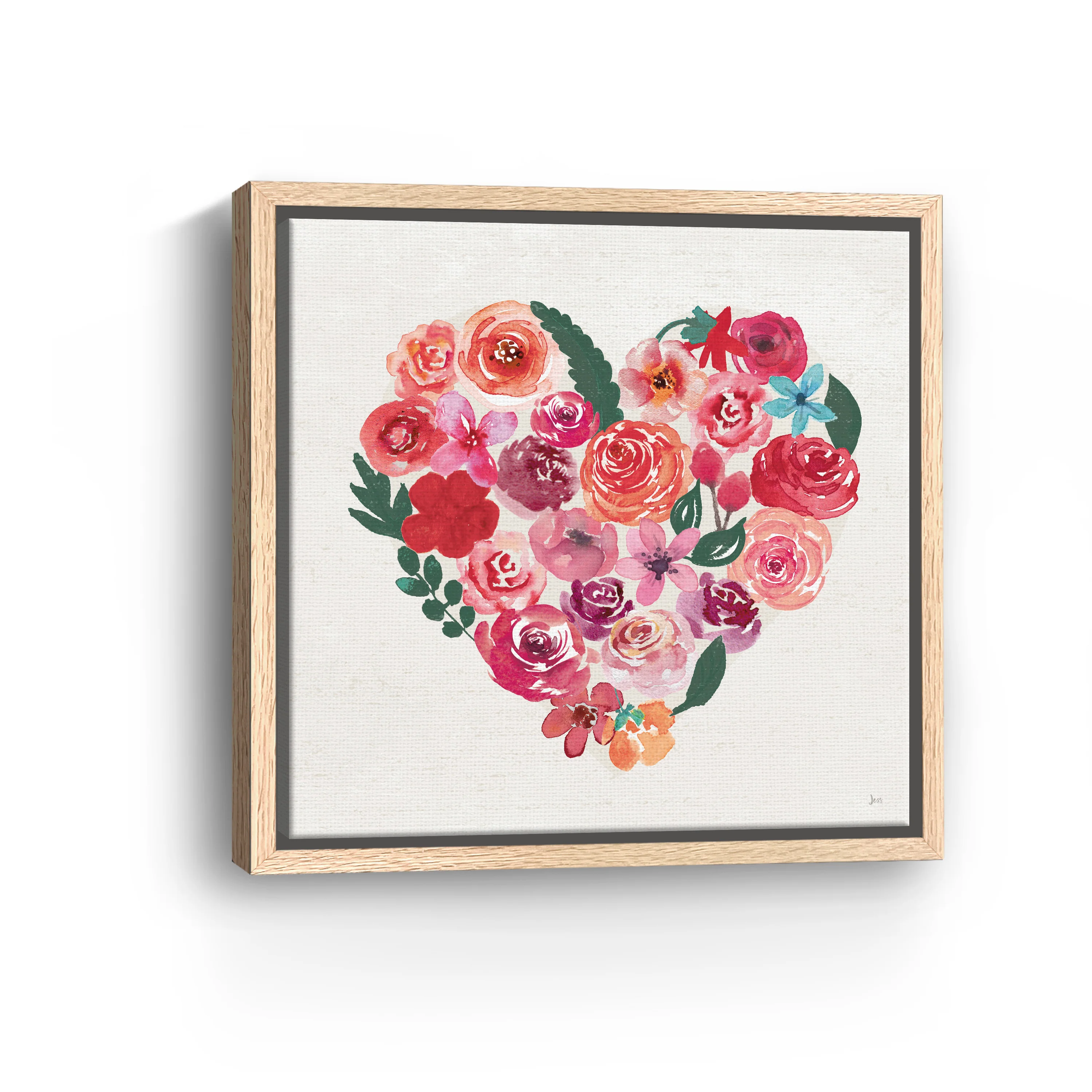 Petals of Love I Dark Canvas Giclee - Image 9