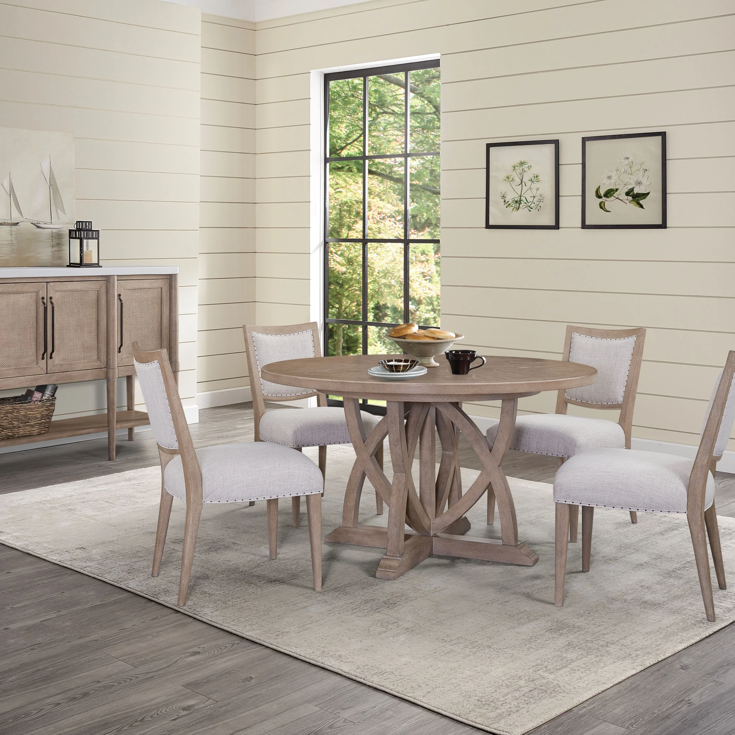 Prescott Round Dining Expandable Dining Table - Image 2