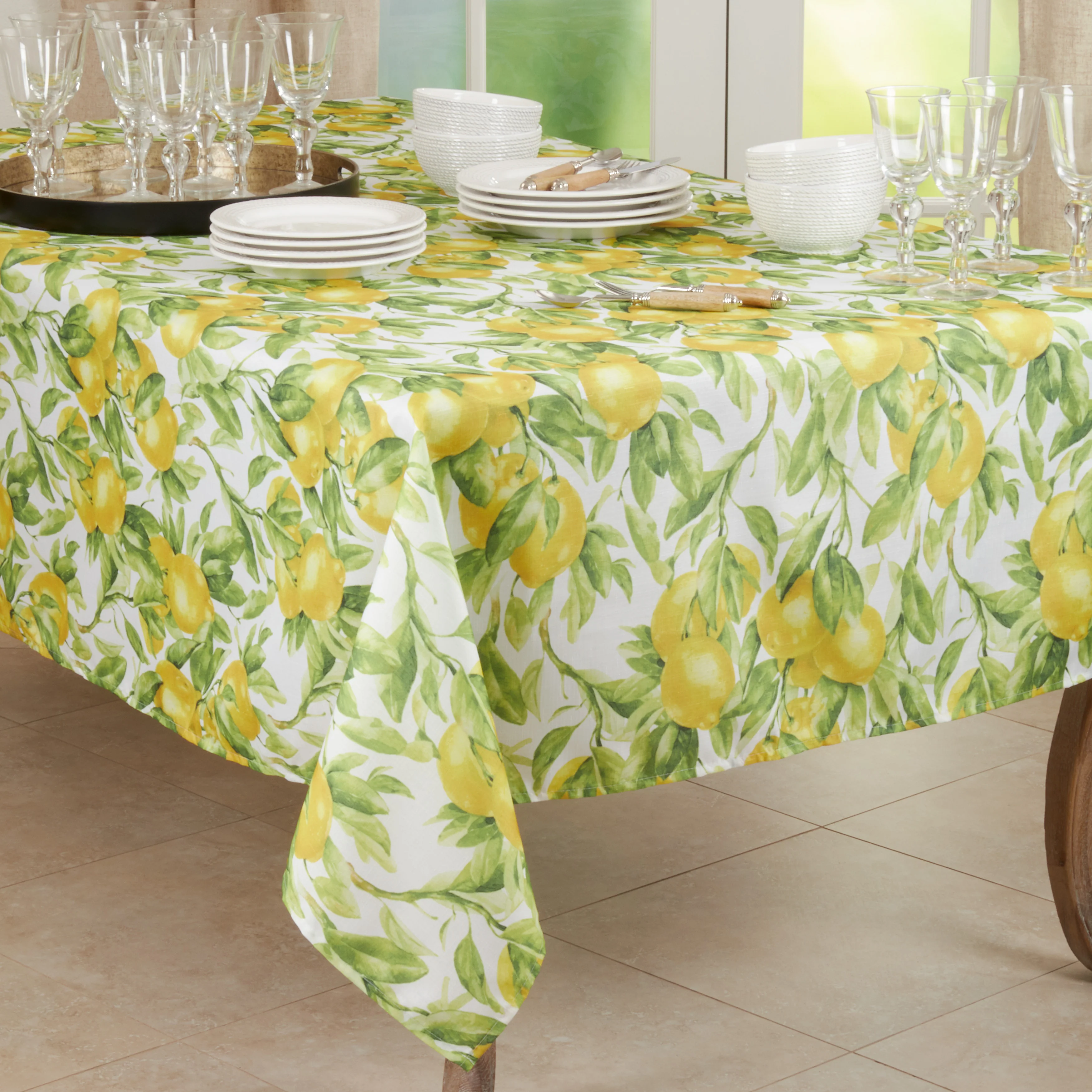 Printed Lemon Tablecloth - Image 21