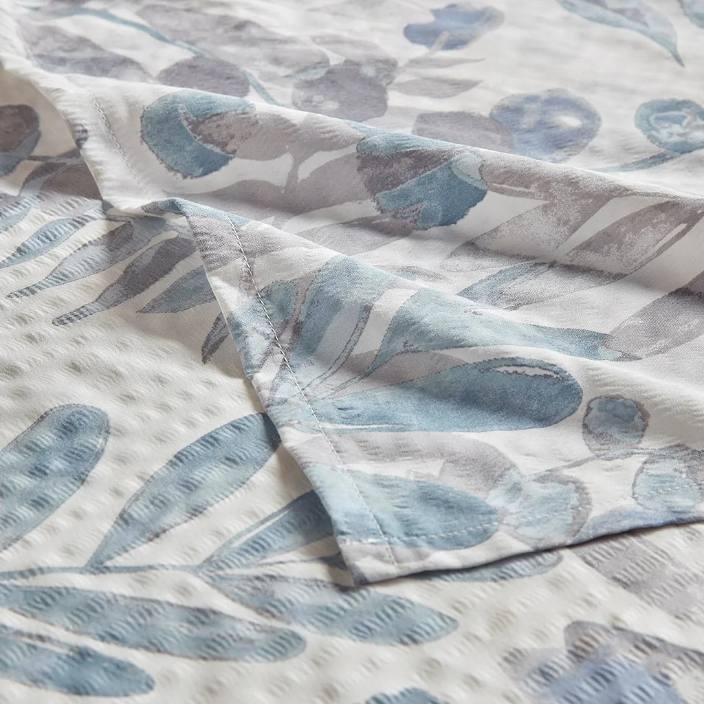 Printed Seersucker Shower Curtain - Image 5