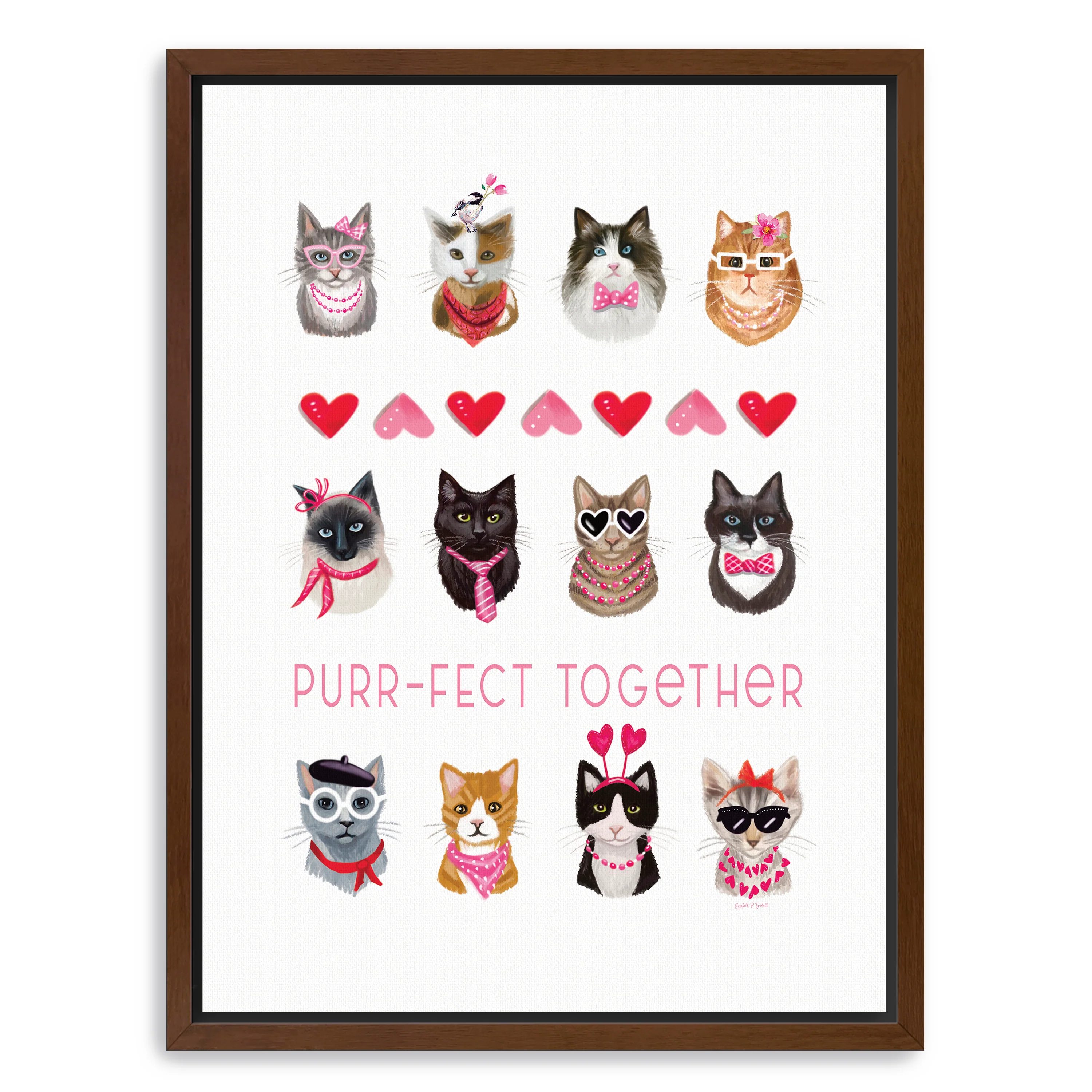 Purr-fect Together Canvas Giclee - Image 4
