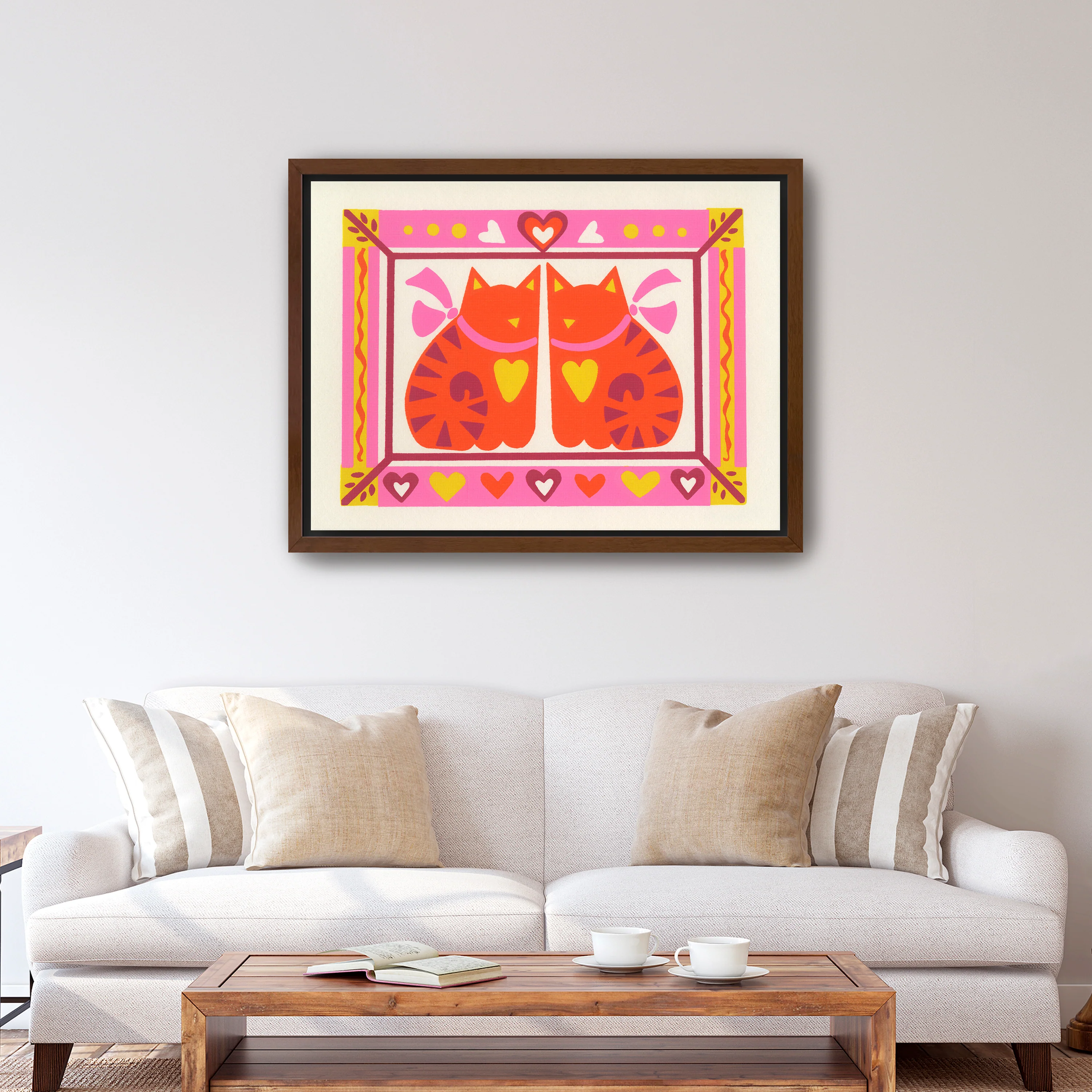 Purrfect Symmetry Canvas Giclee - Image 2