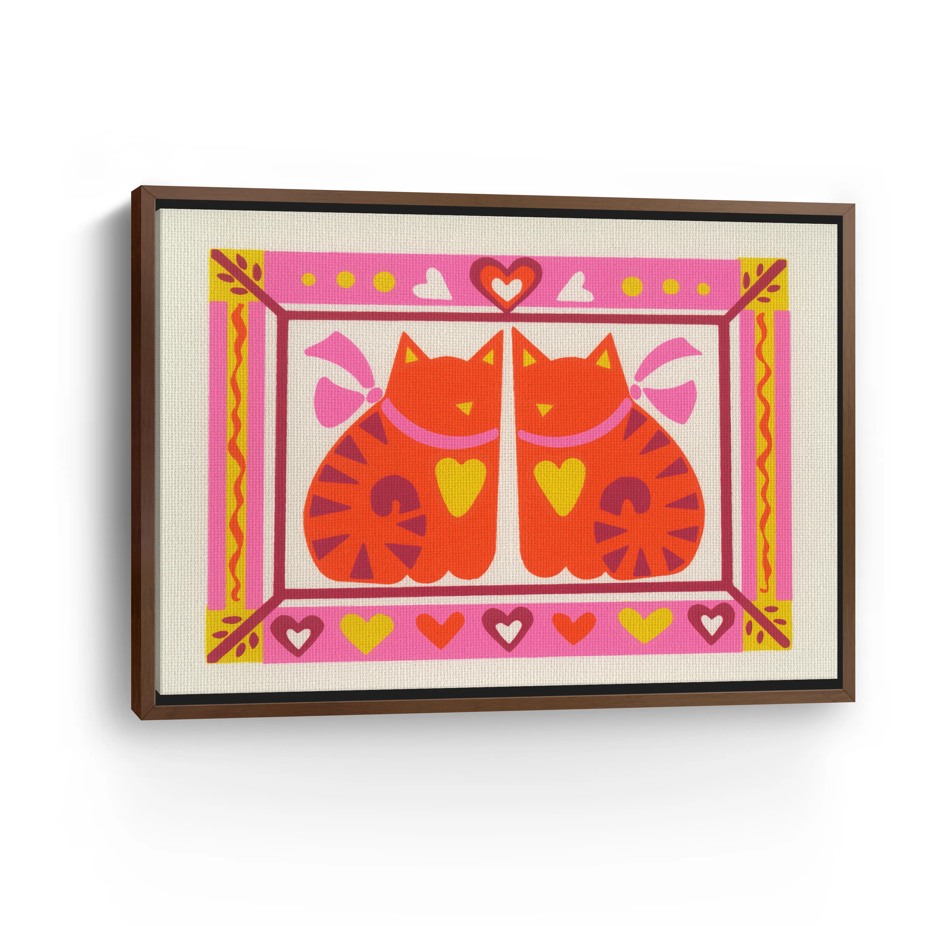 Purrfect Symmetry Canvas Giclee - Image 3