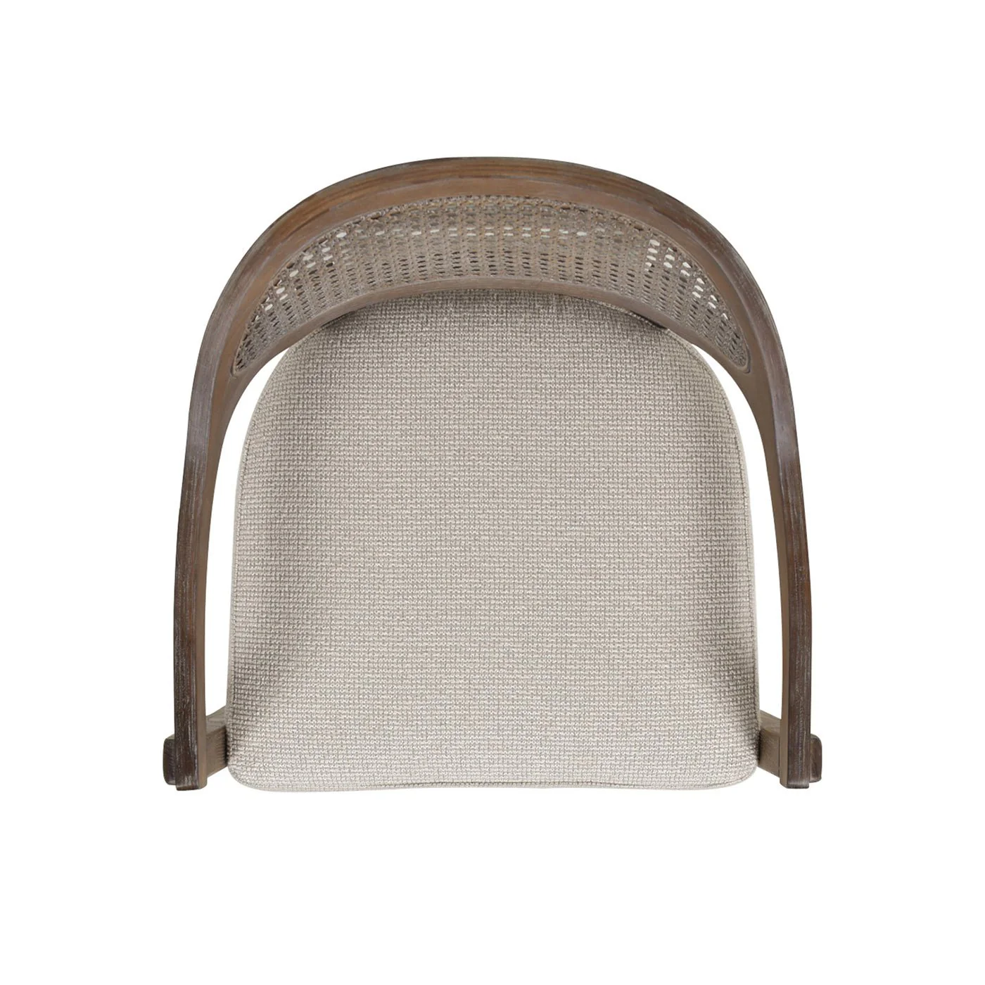 Pyrla 26" Upholstered Counter Stool with Curved Cane Back and Wood Legs - Image 10