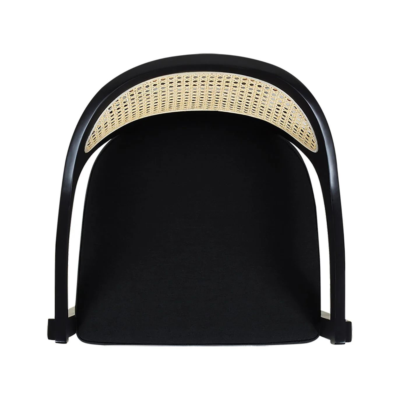 Pyrla 26" Upholstered Counter Stool with Curved Cane Back and Wood Legs - Image 21