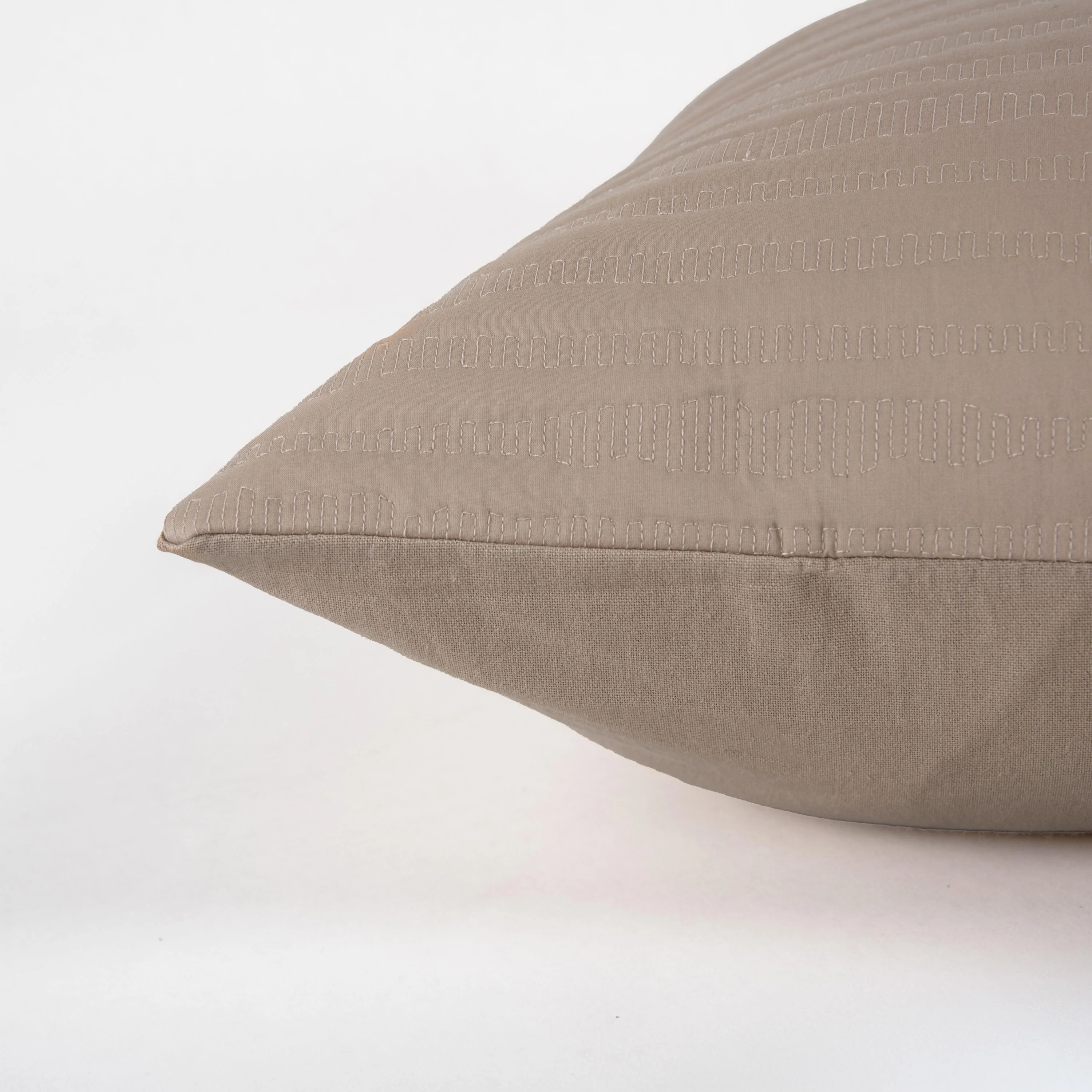 Quilted Stripe Poly Filled Decorative Throw Pillow - Image 17