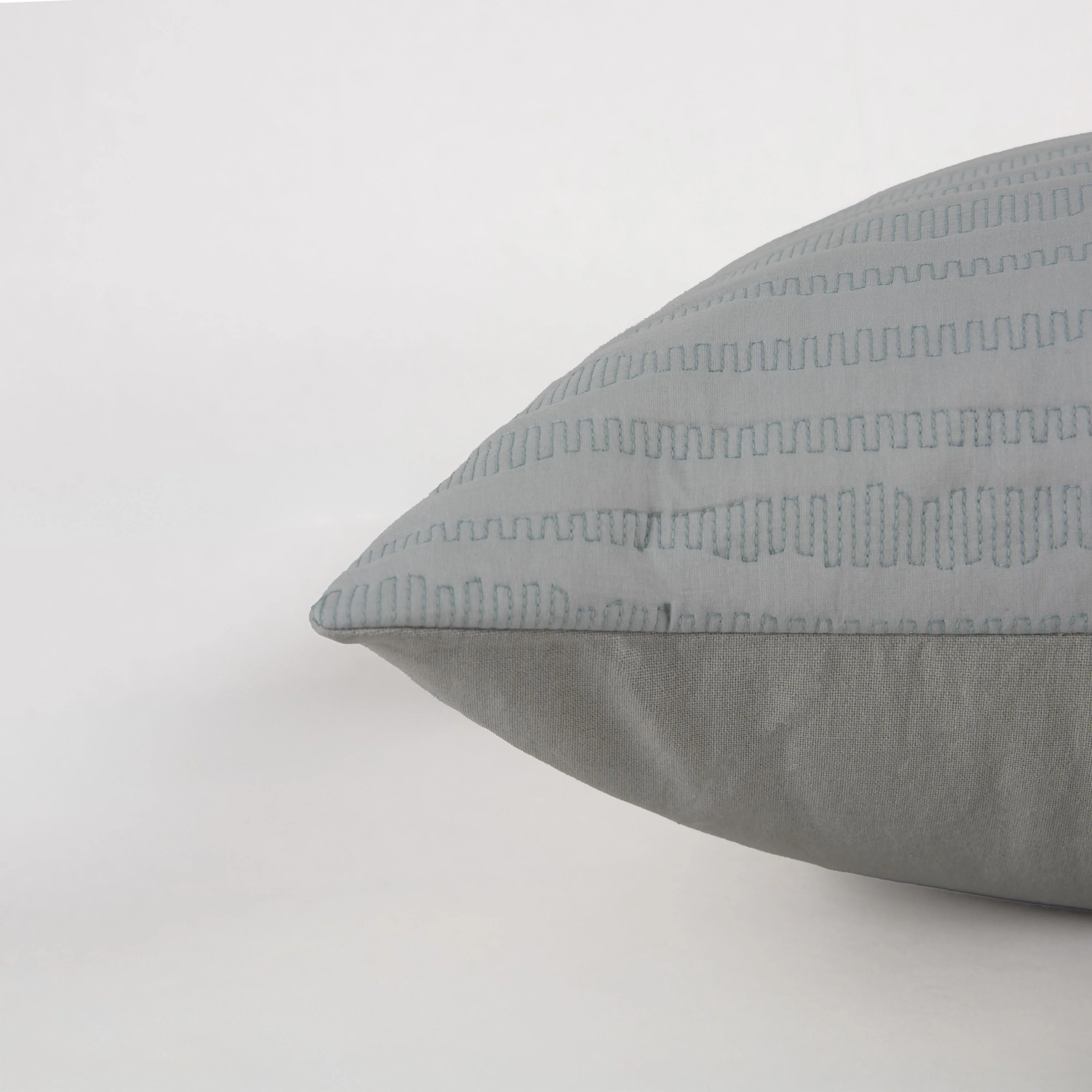 Quilted Stripe Poly Filled Decorative Throw Pillow - Image 2