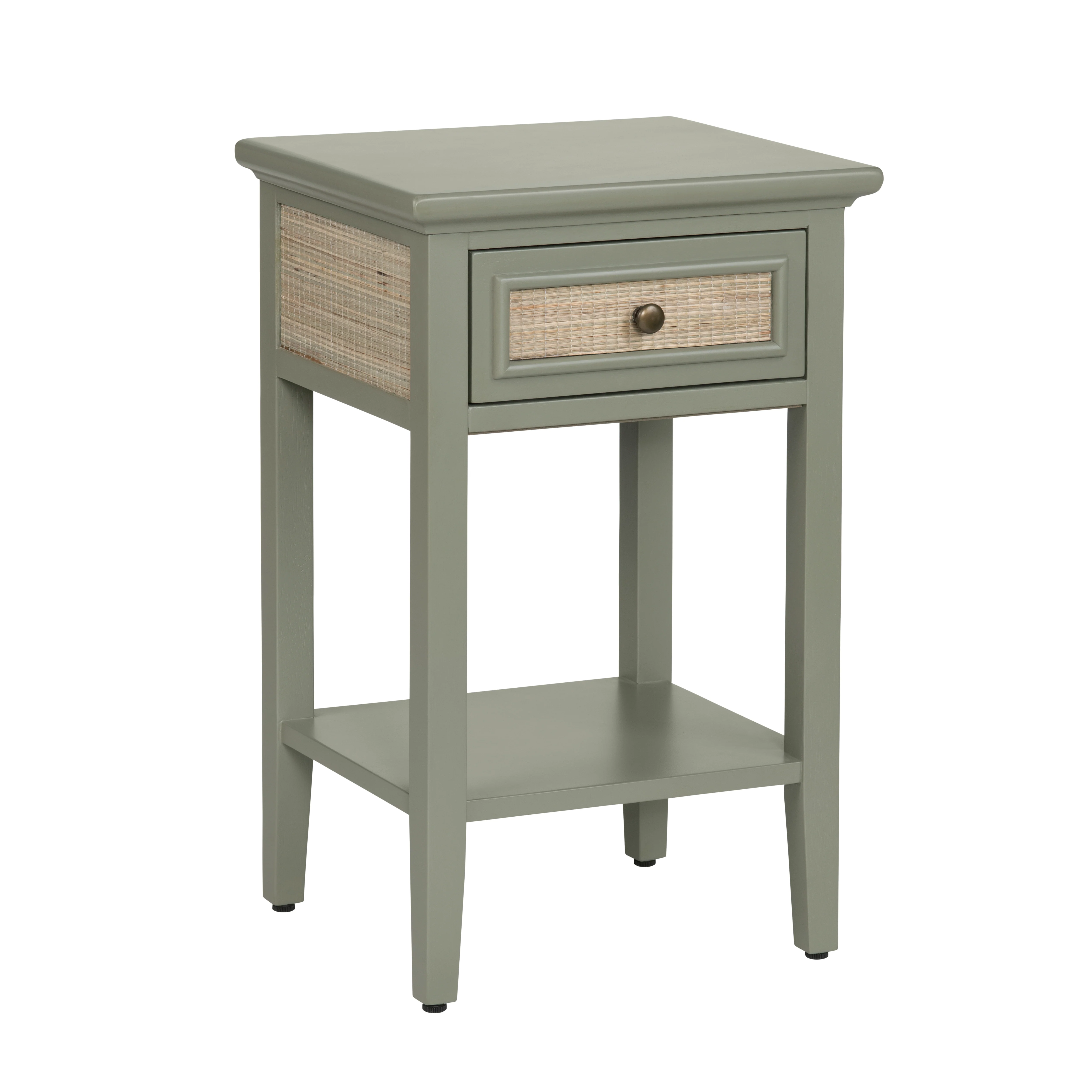 Rectangle Green Accent End Table