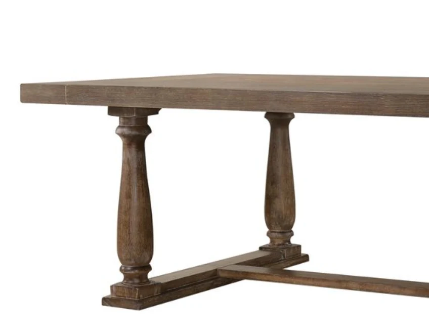 Rectangular Dining Table with Trestle Base - Image 4