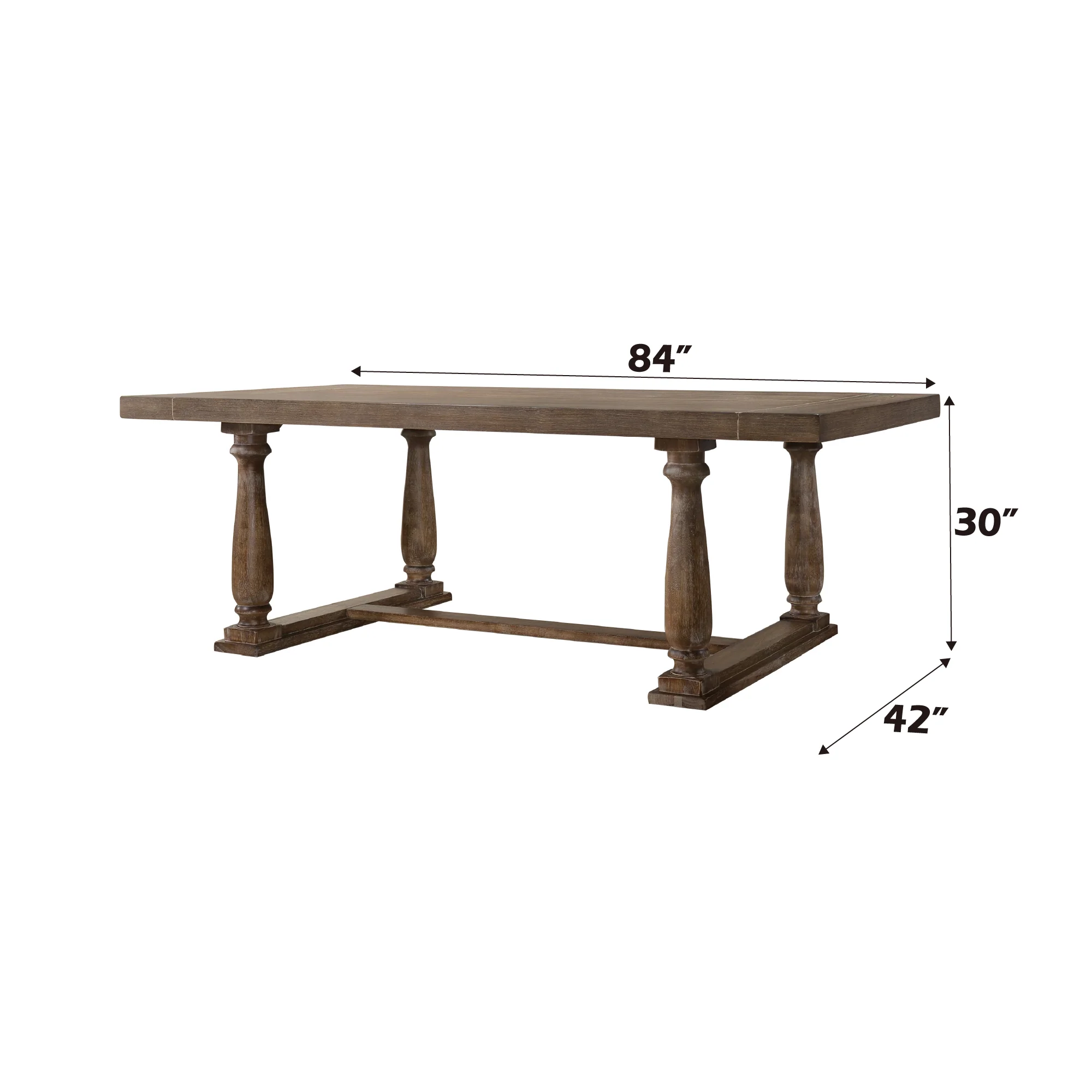 Rectangular Dining Table with Trestle Base - Image 5