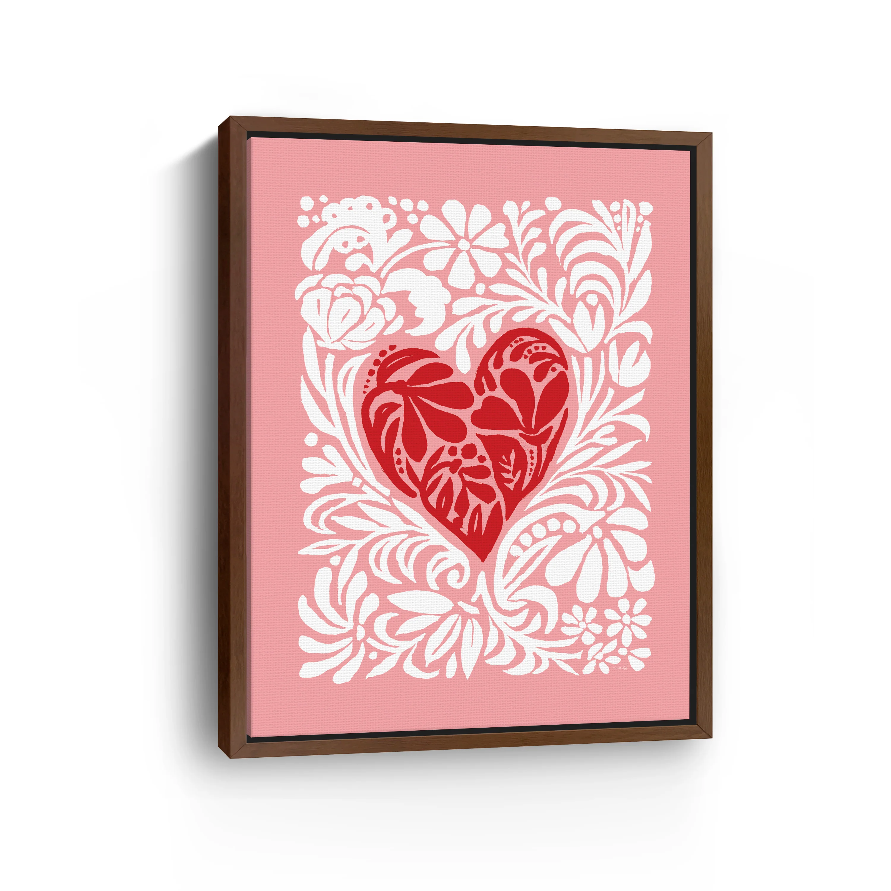 Red Heart Canvas Giclee - Image 9