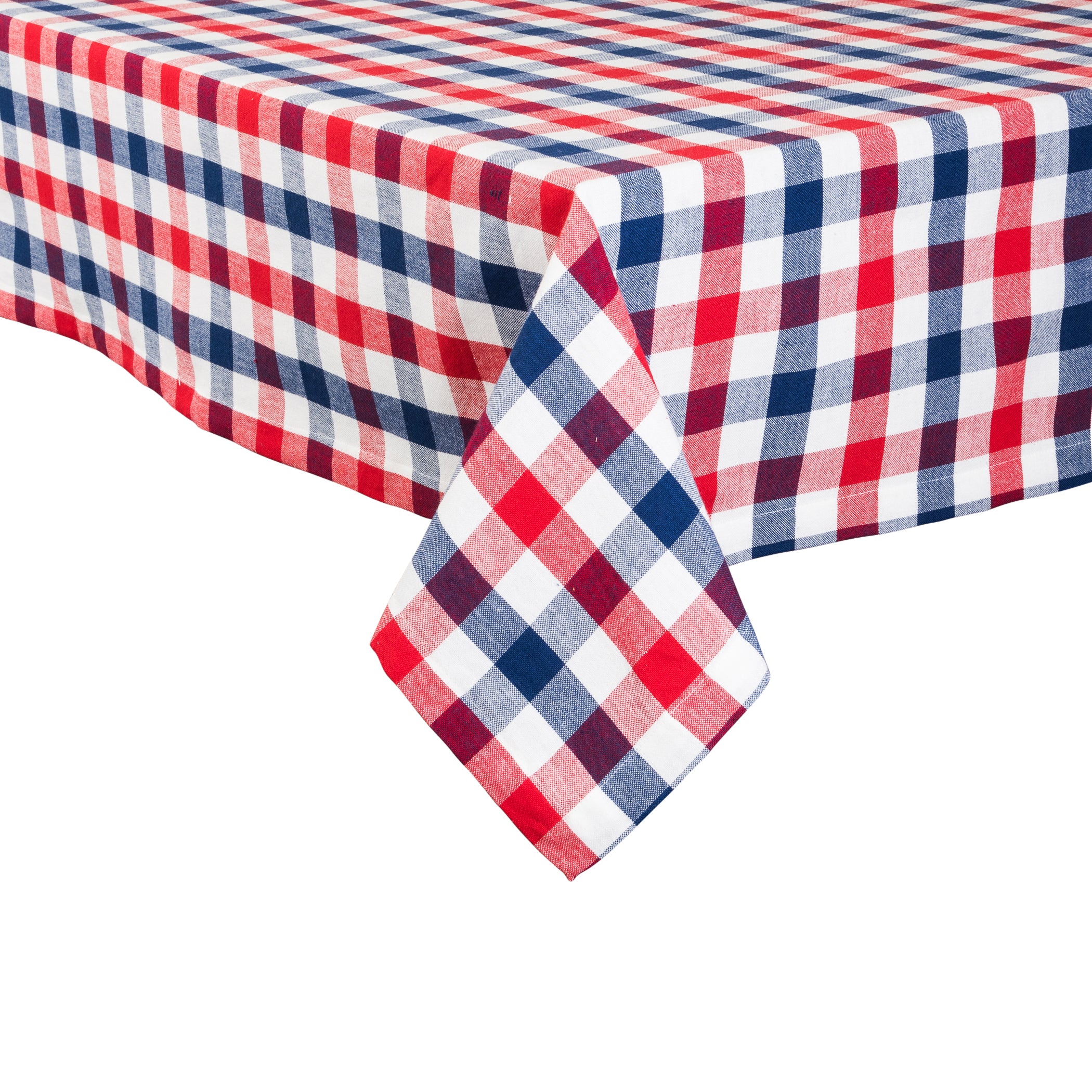 Red, White, & Blue Check Tablecloth - Image 5