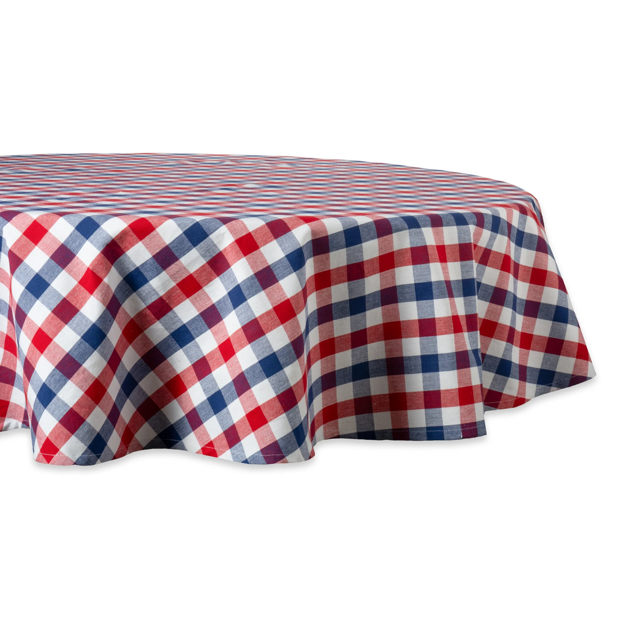 Red, White, & Blue Check Tablecloth - Image 7