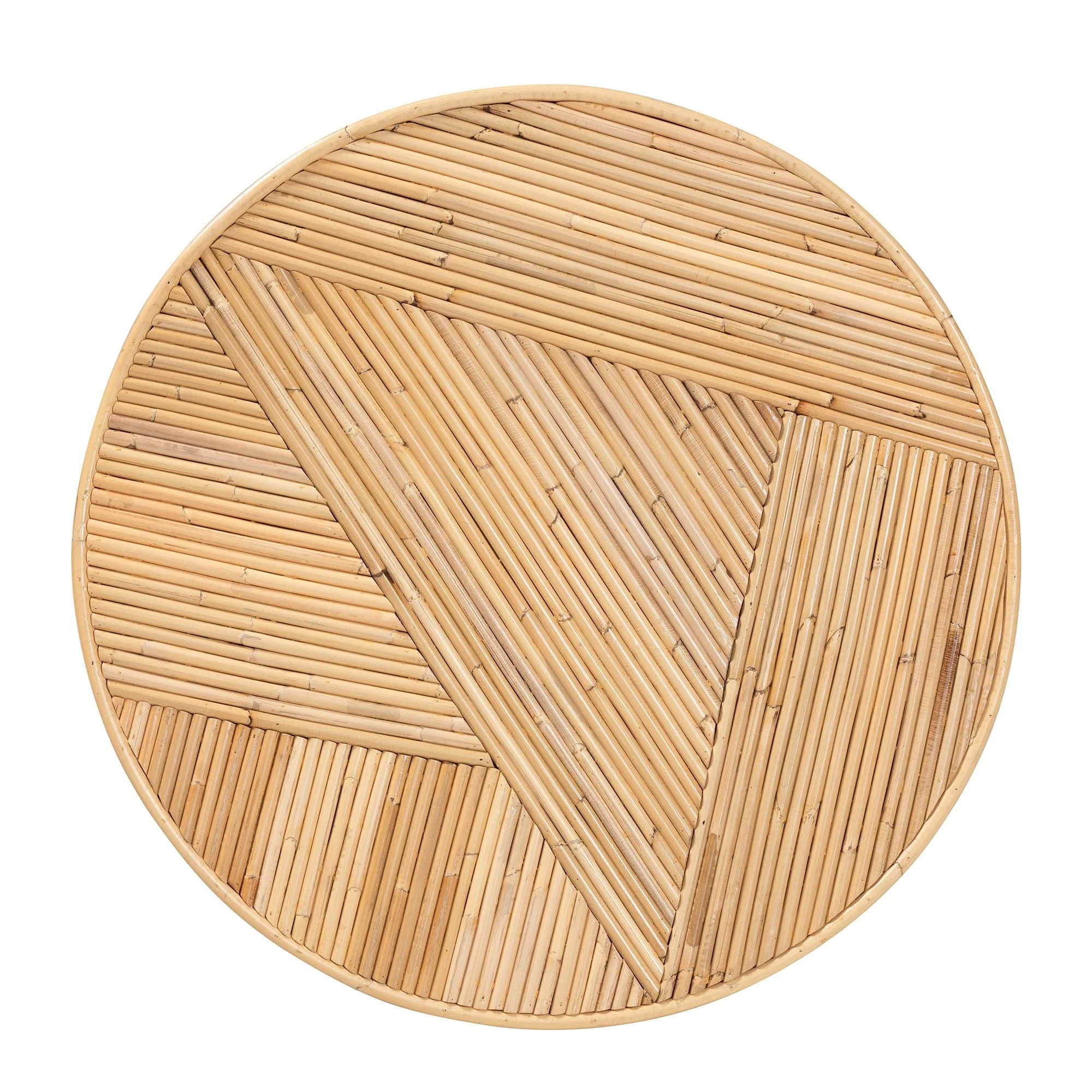 Reed Round Bamboo Accent Table - Image 5