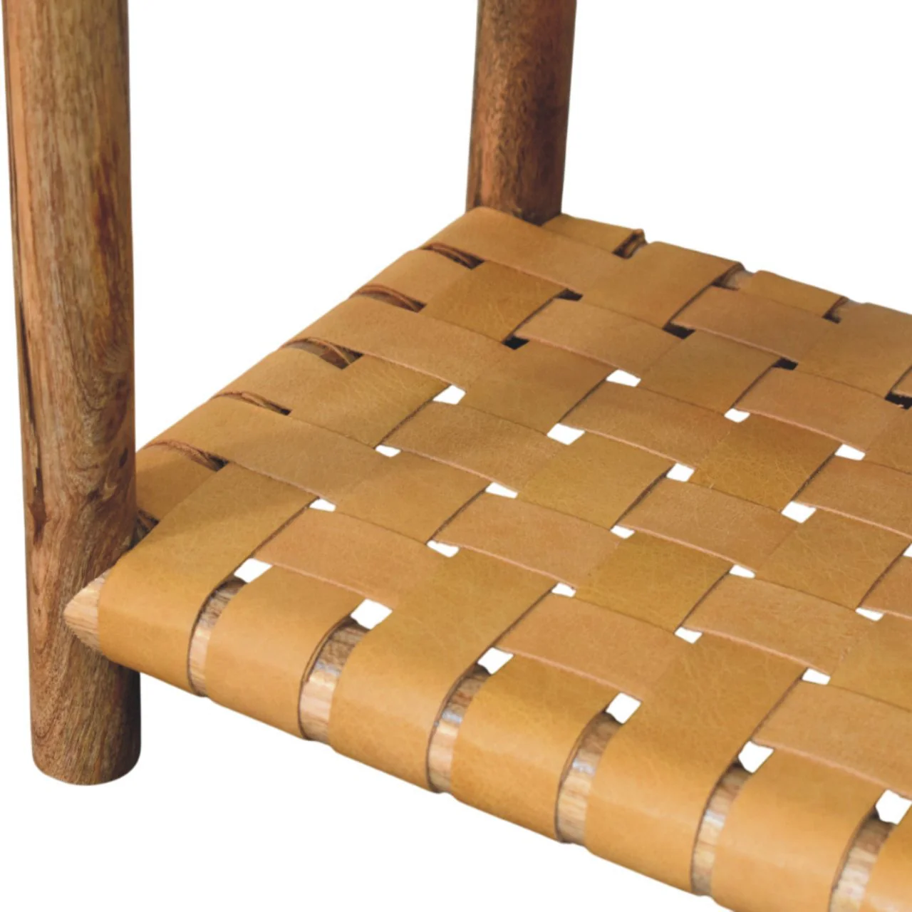 Regency Woven Oak-ish Nightstand with Drawer - Image 9