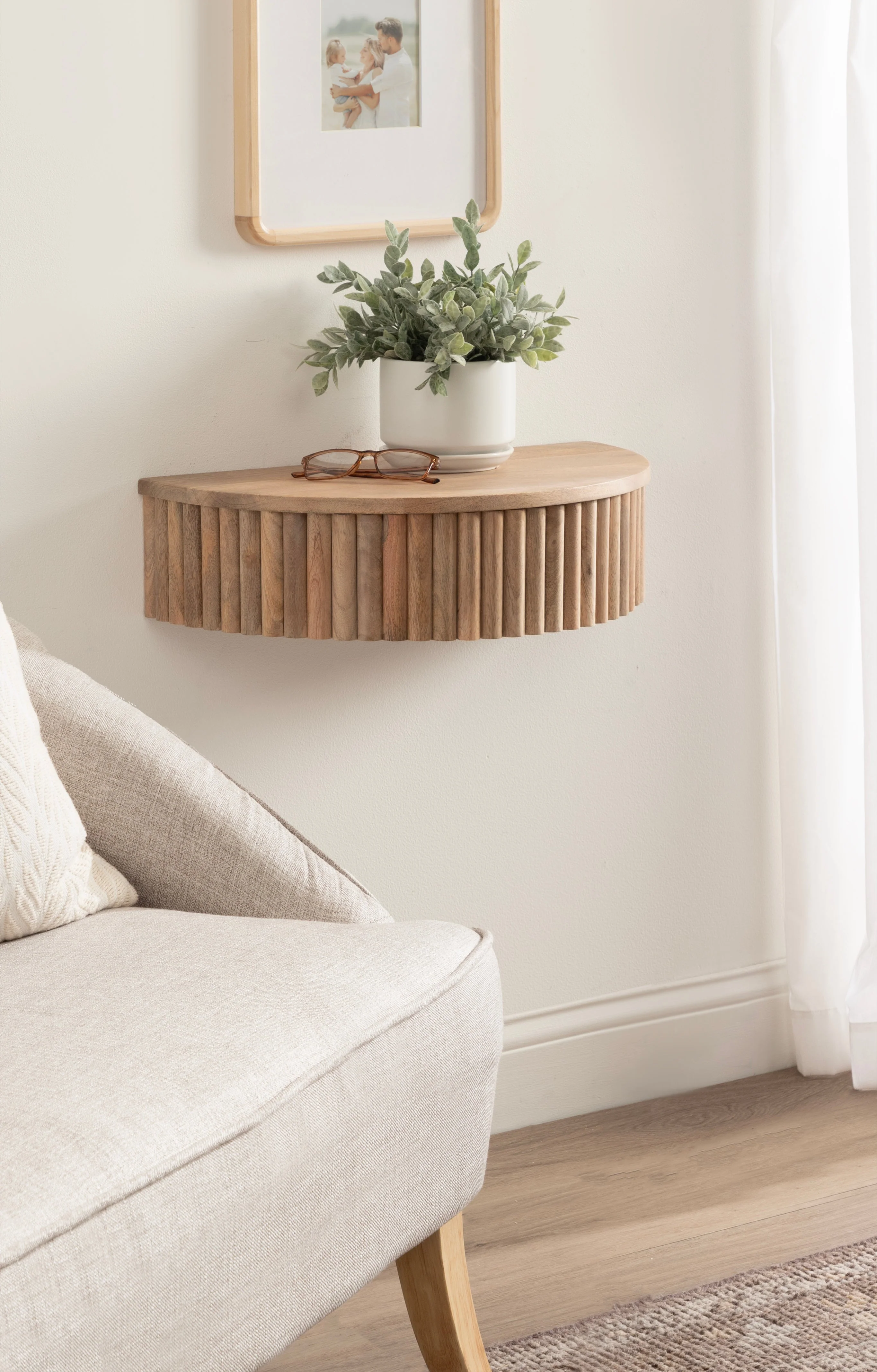 Reid Ribbed Floating Side Table - Image 65