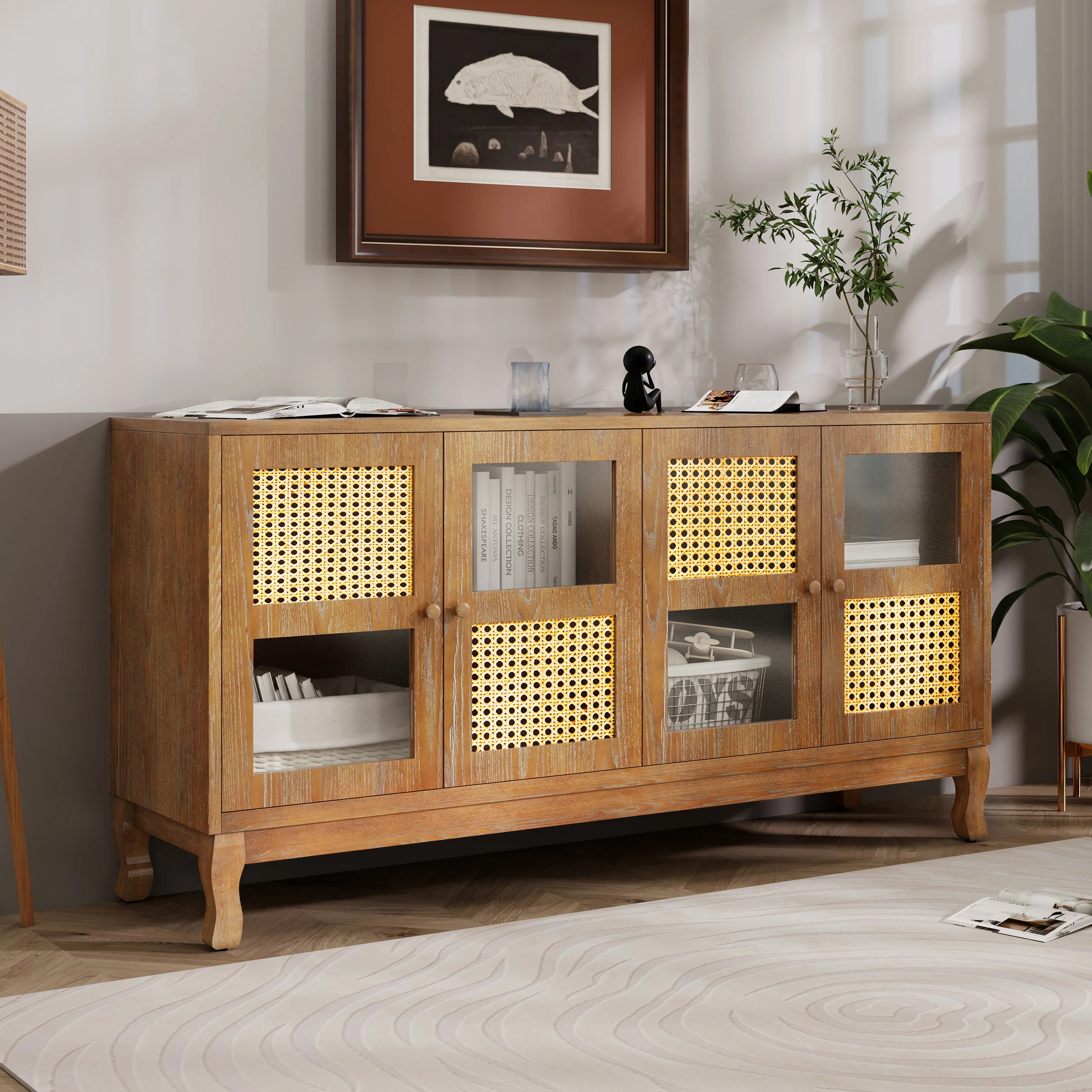 Retro 4-Door Sideboard - Image 5