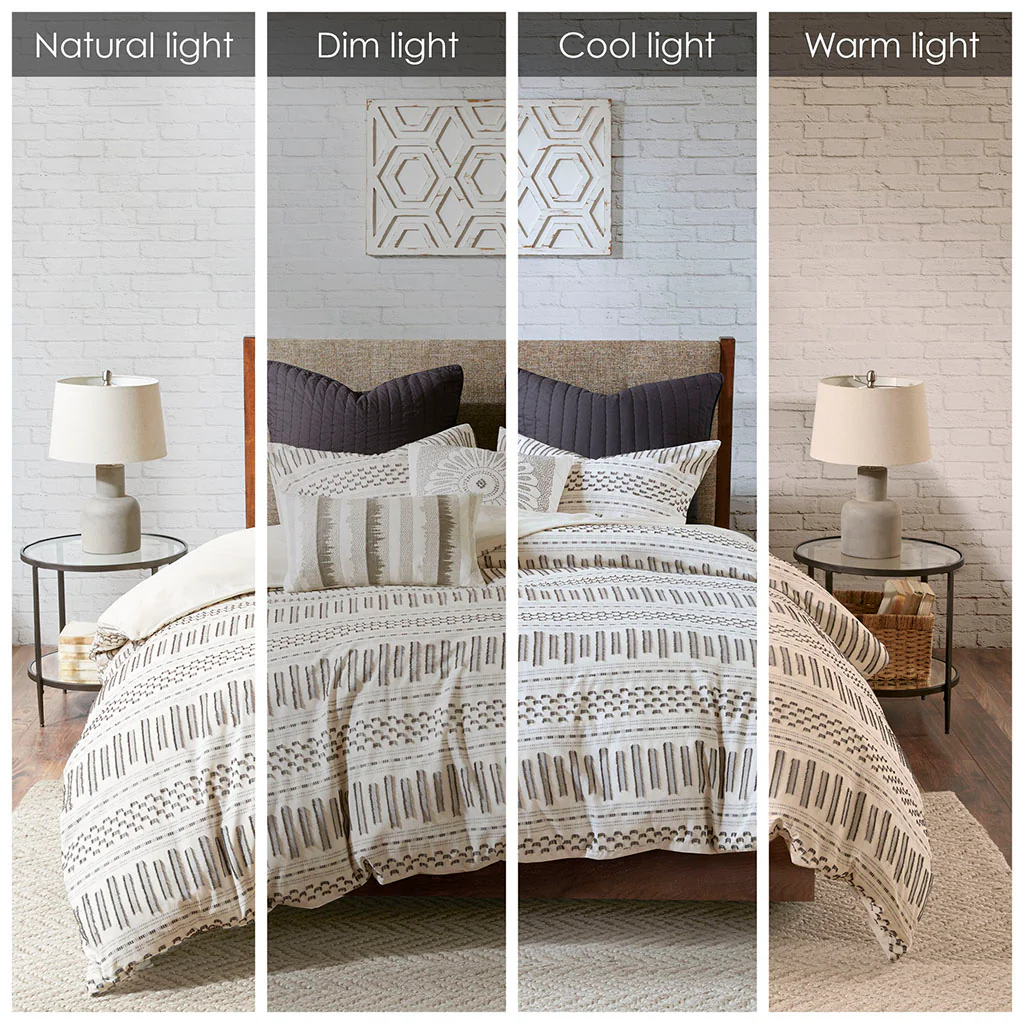 Rhea Cotton Jacquard Duvet Cover Mini Set - Image 24