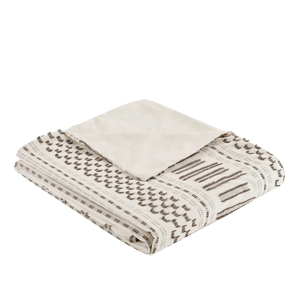 Rhea Cotton Jacquard Duvet Cover Mini Set - Image 5