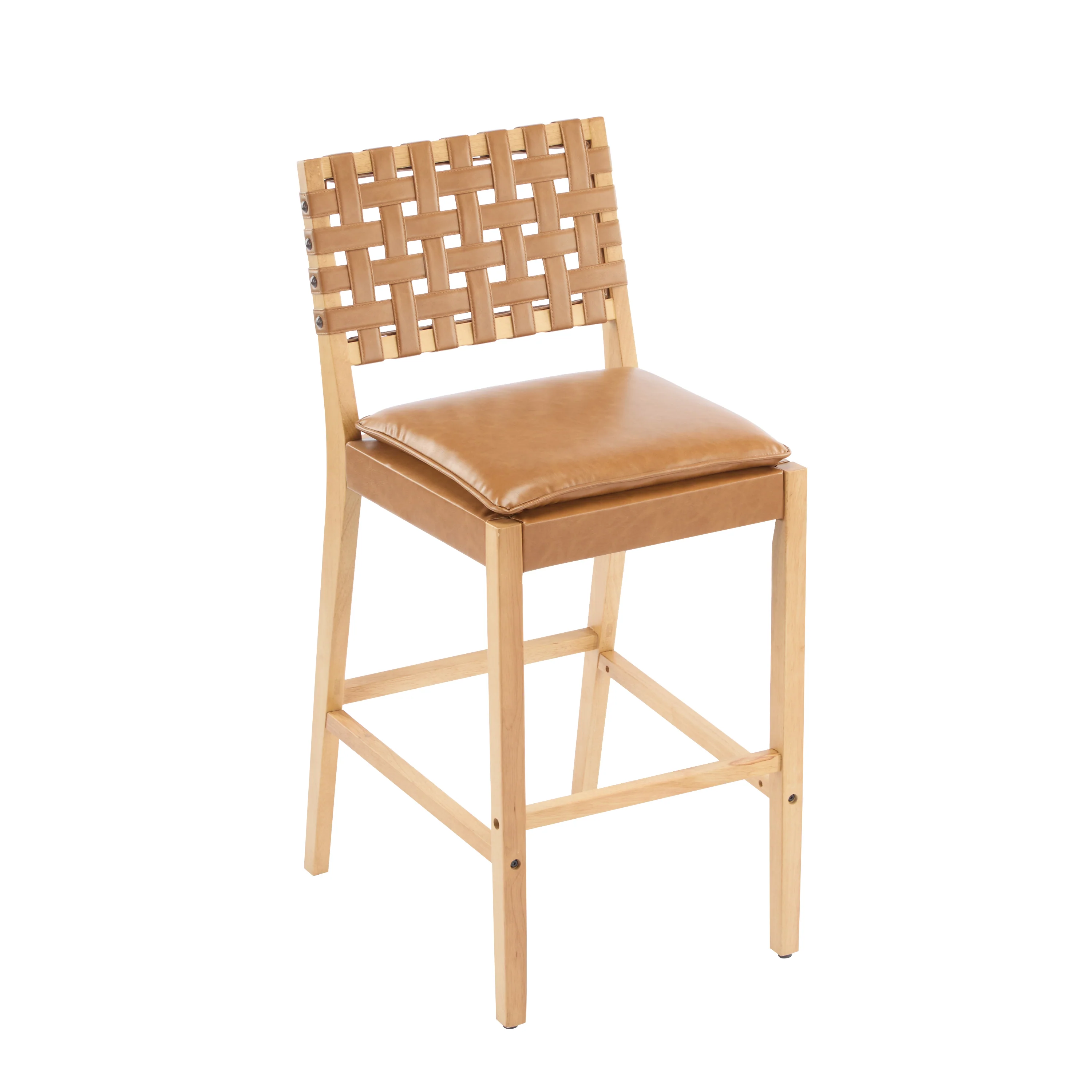 Rieti lndoor Wooden Barstool, Set of 2 - Image 5