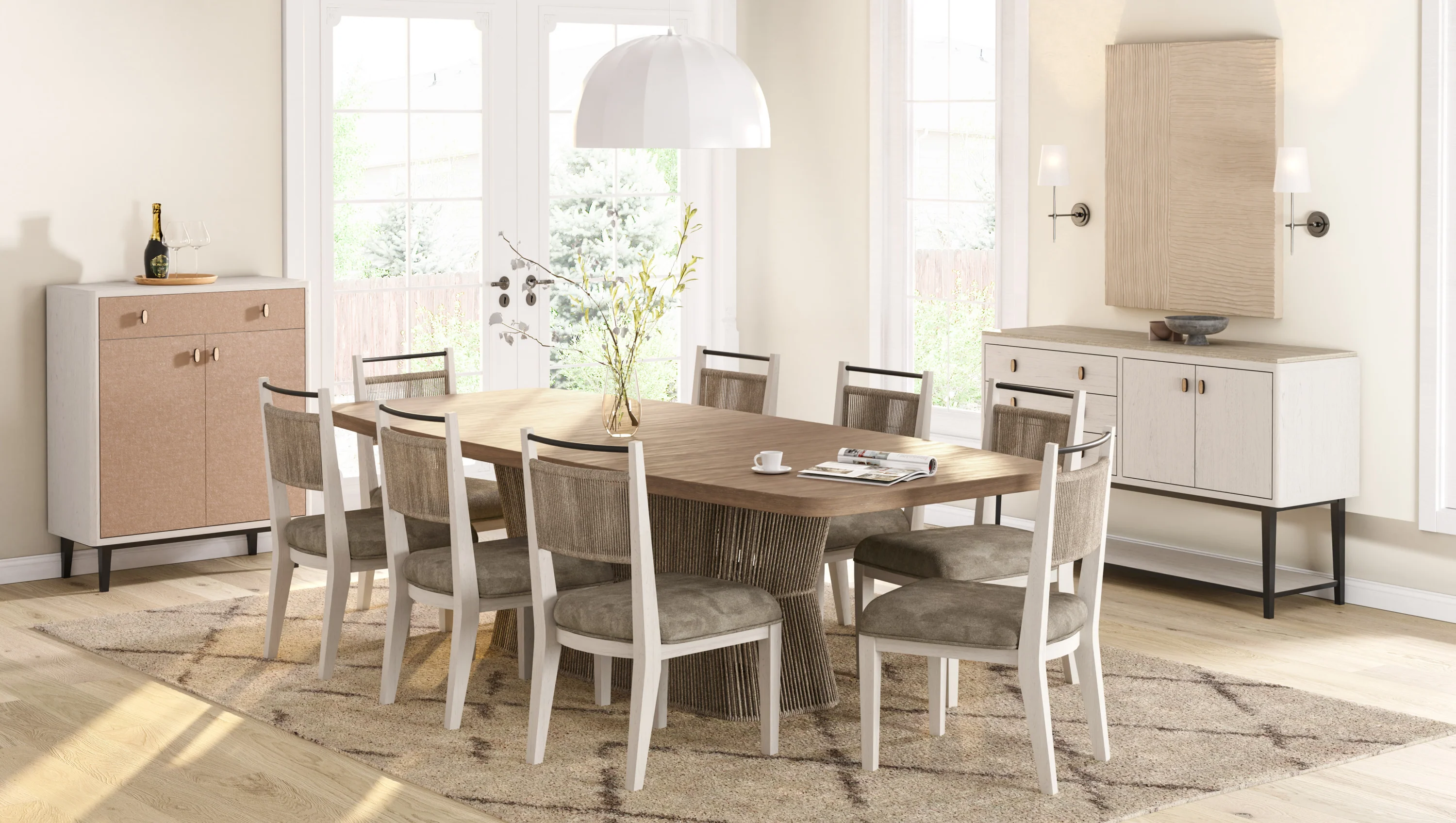 Rope Base Dining Table - Image 5