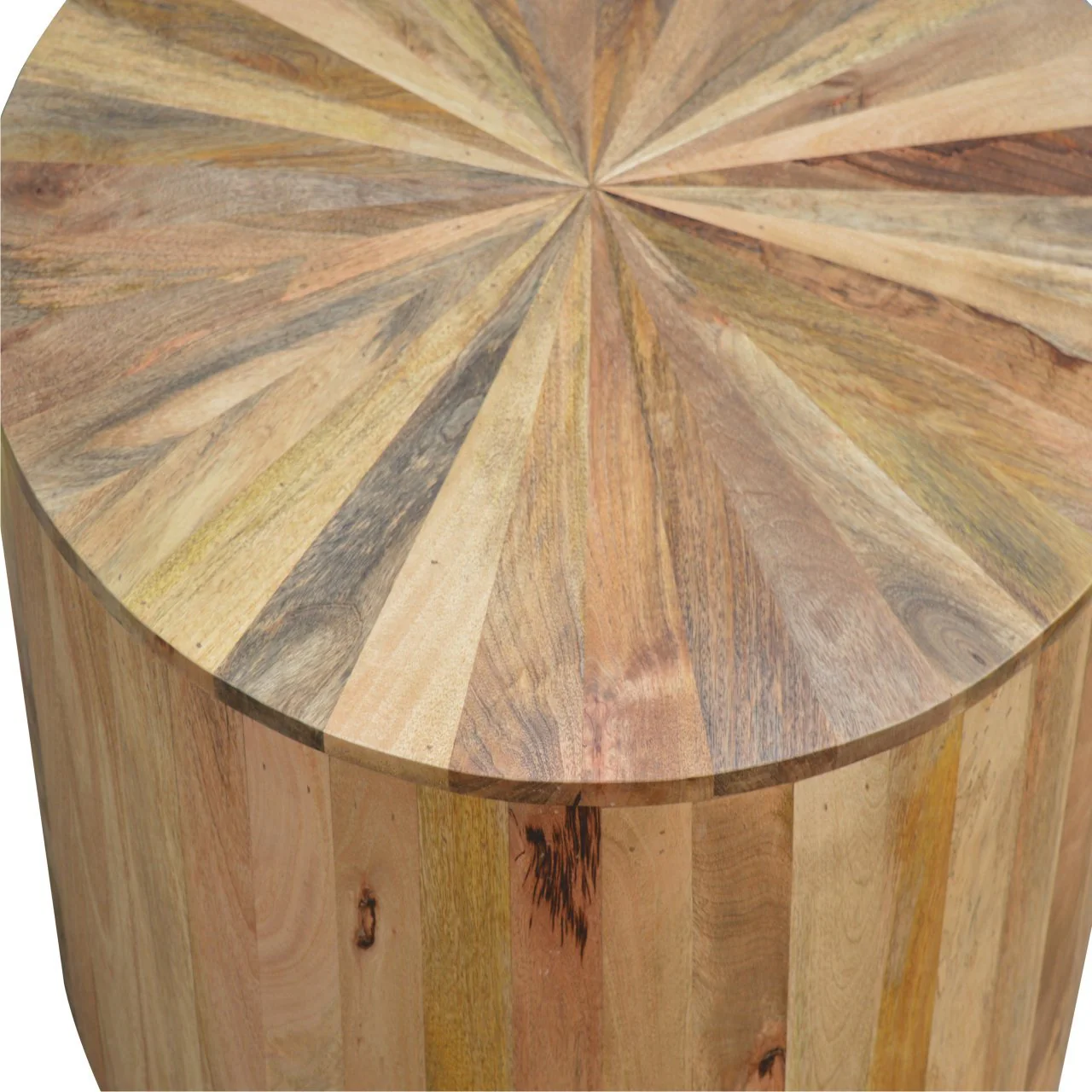 Round Wooden Coffee Table - Image 4