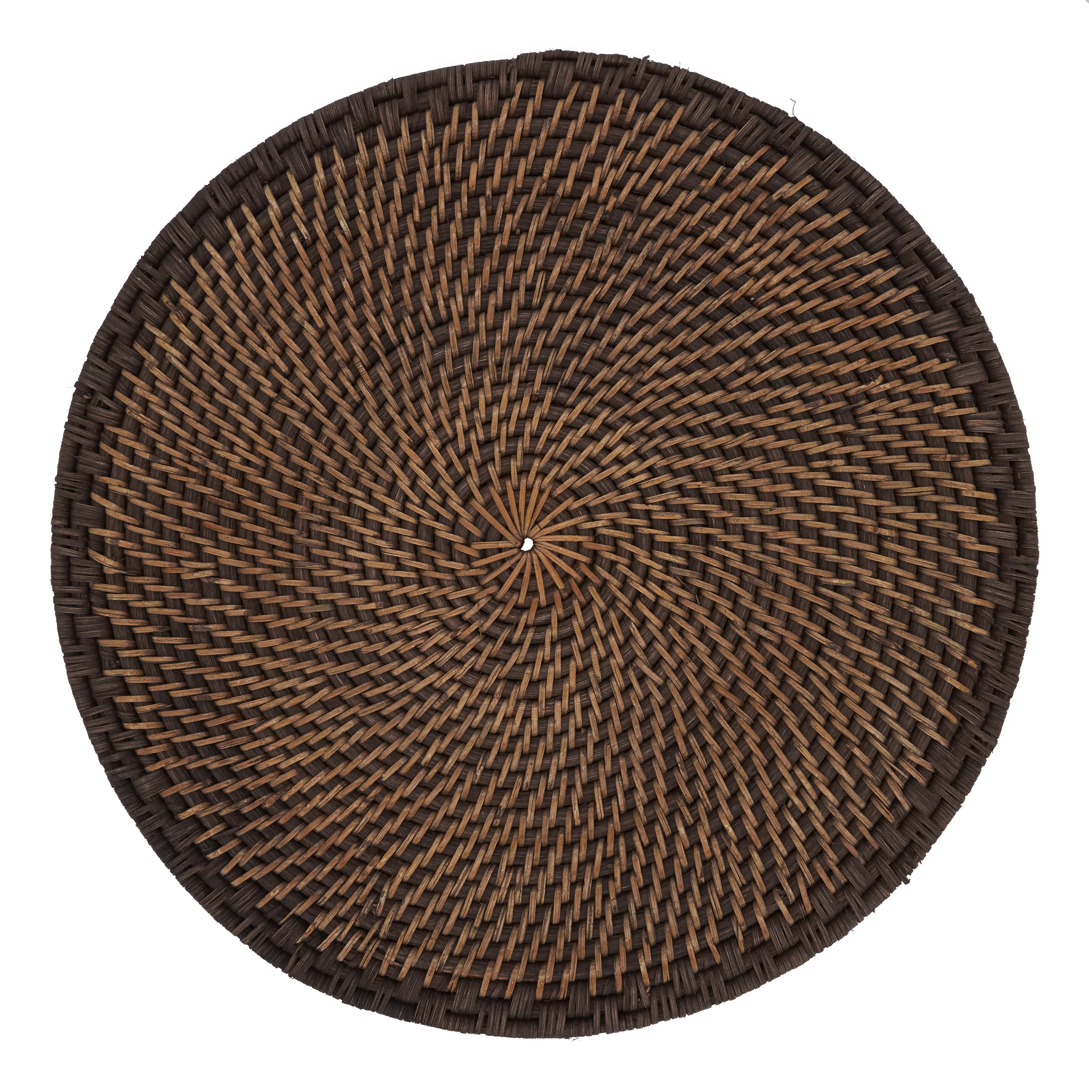 Round Woven Rattan Placemat, Set of 4 - Image 3