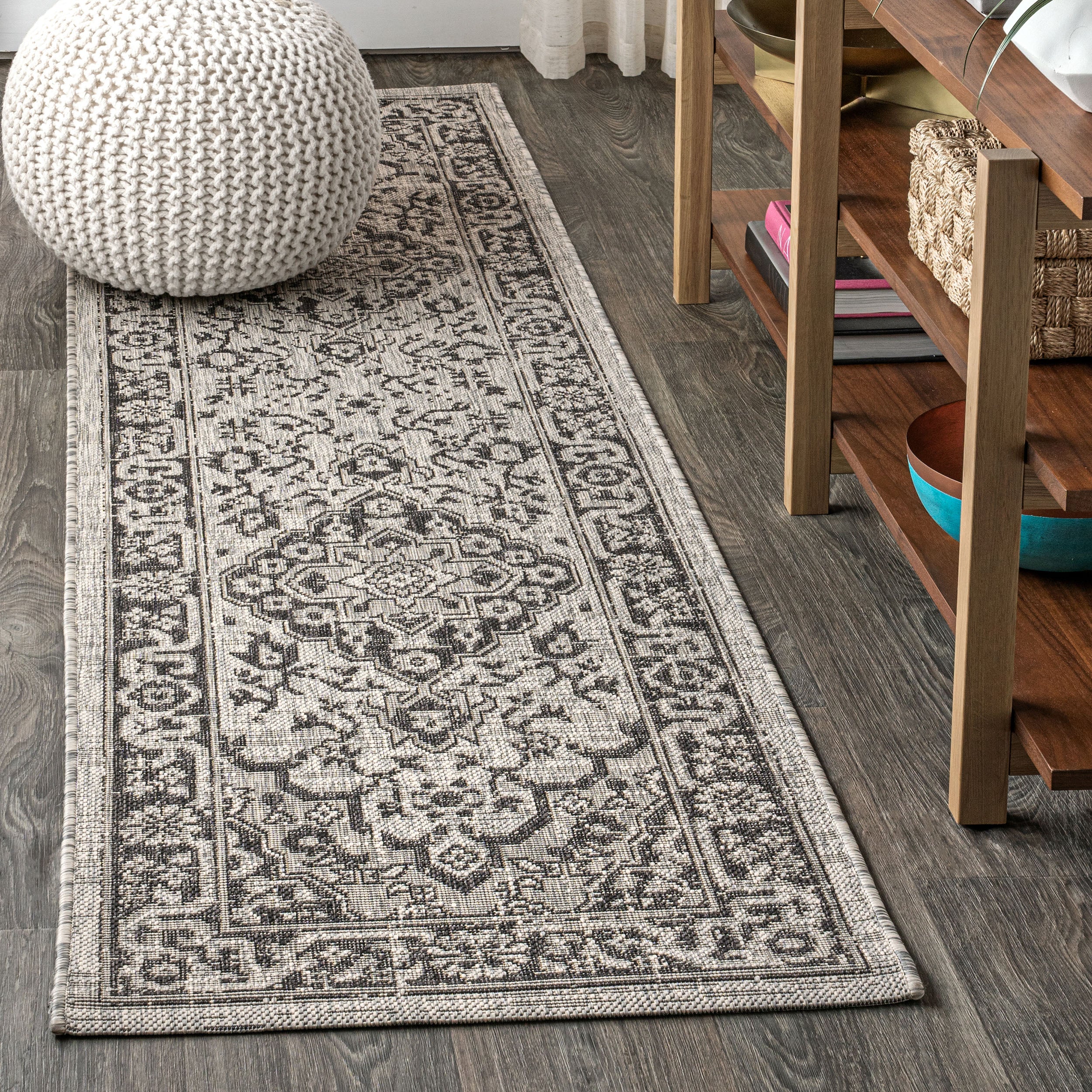 Rozetta Boho Medallion Textured Weave Indoor/Outdoor Area Rug - Image 20