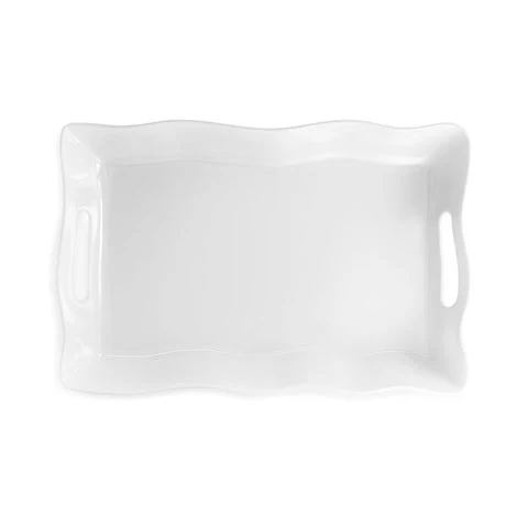 Ruffle 18" x 12" Outdoor Rectangle Tray