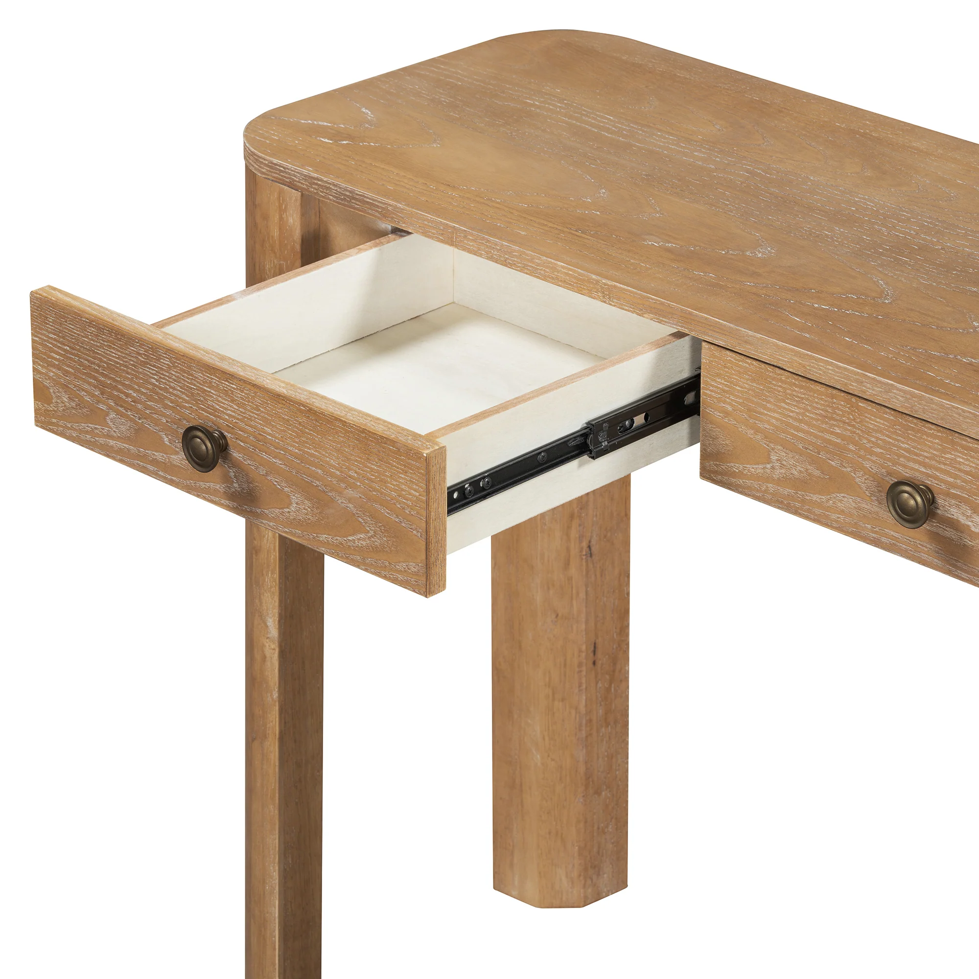Rustic Console Table with Curved Corners - Image 34