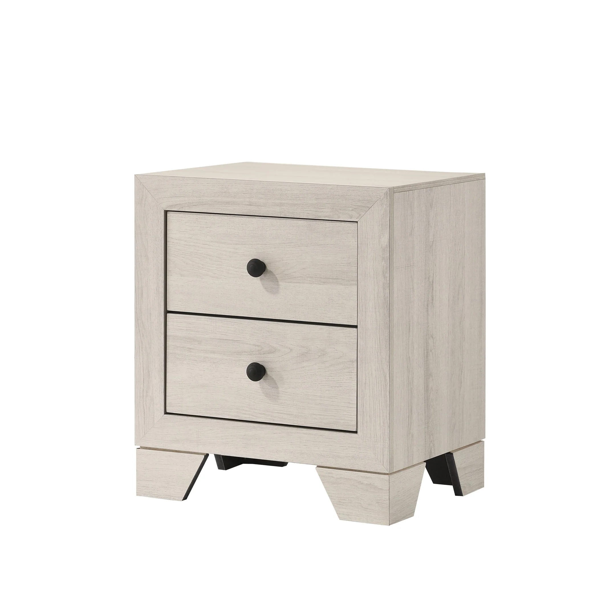 Cambridge Rustic 2-Drawer Storage Nightstand
