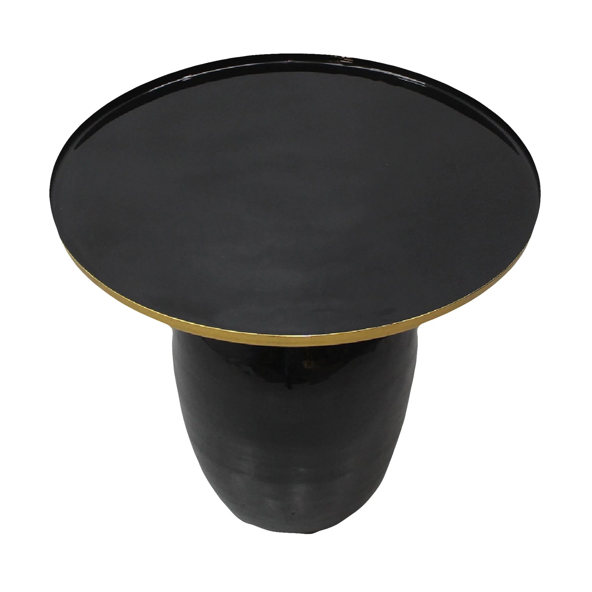 Samara Black Enamel Side Table - Image 5