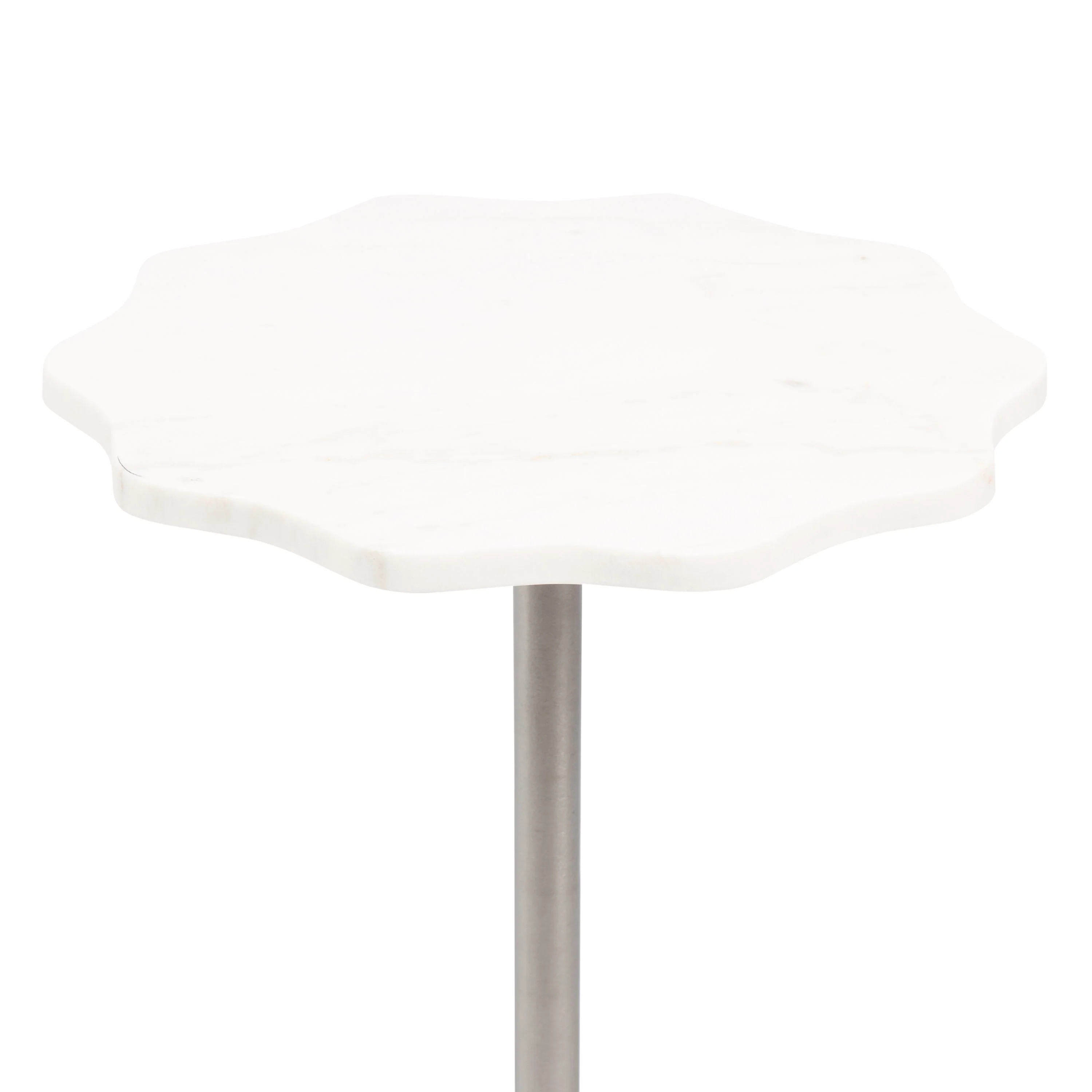 Sanzo Scalloped Marble and Metal Table - Image 23