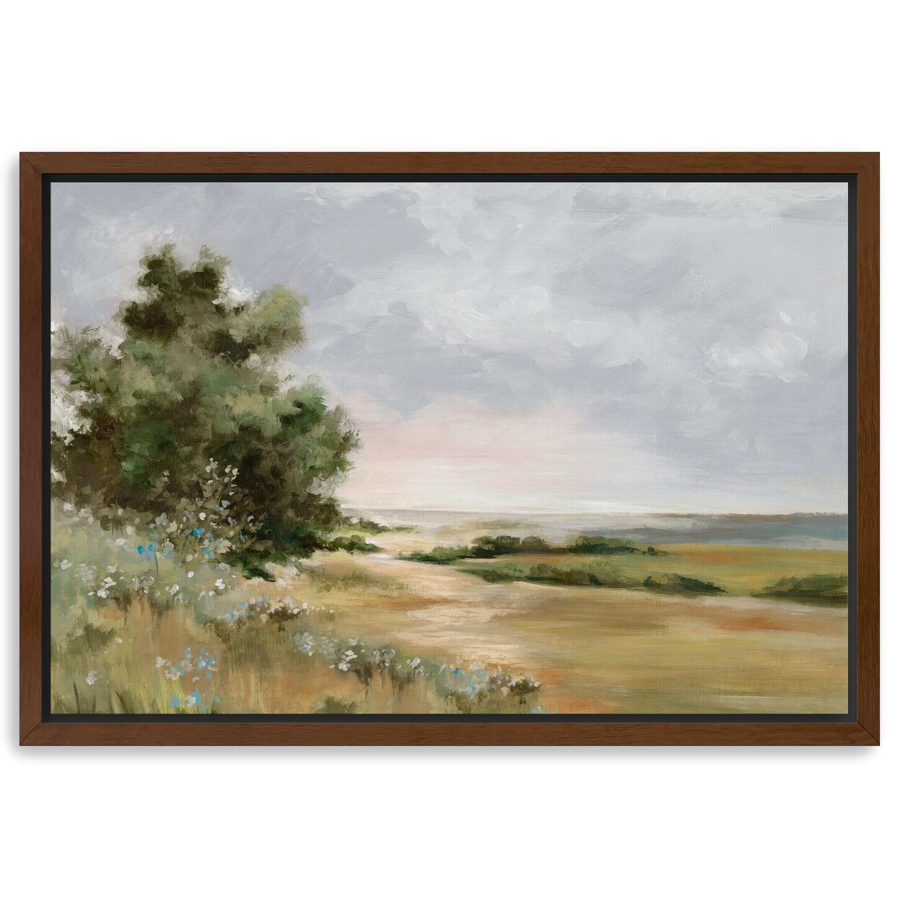 Serene Path Through Open Fields Canvas Giclee - Image 5