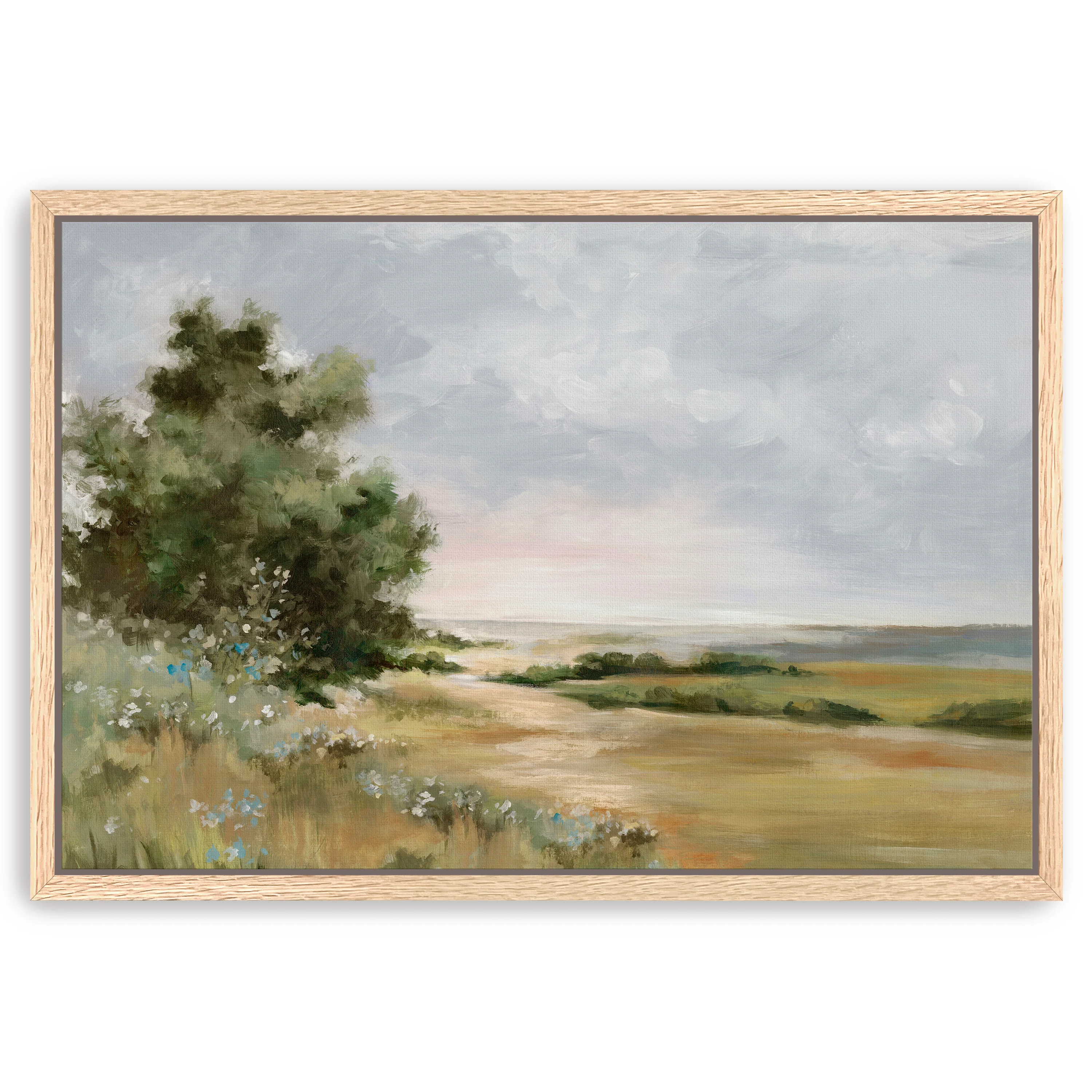 Serene Path Through Open Fields Canvas Giclee - Image 8