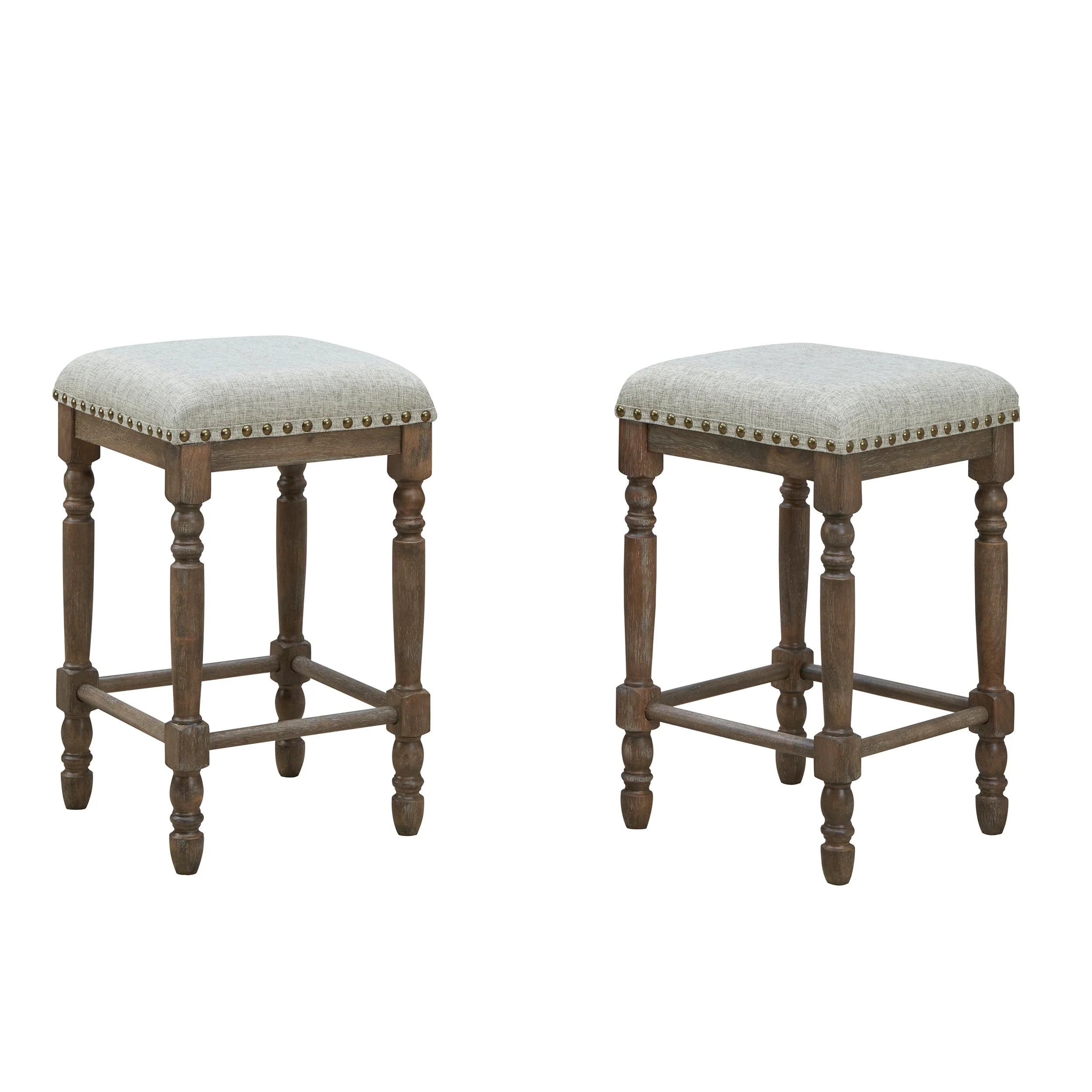 Set of Brittany Upholstered Stools - Image 8