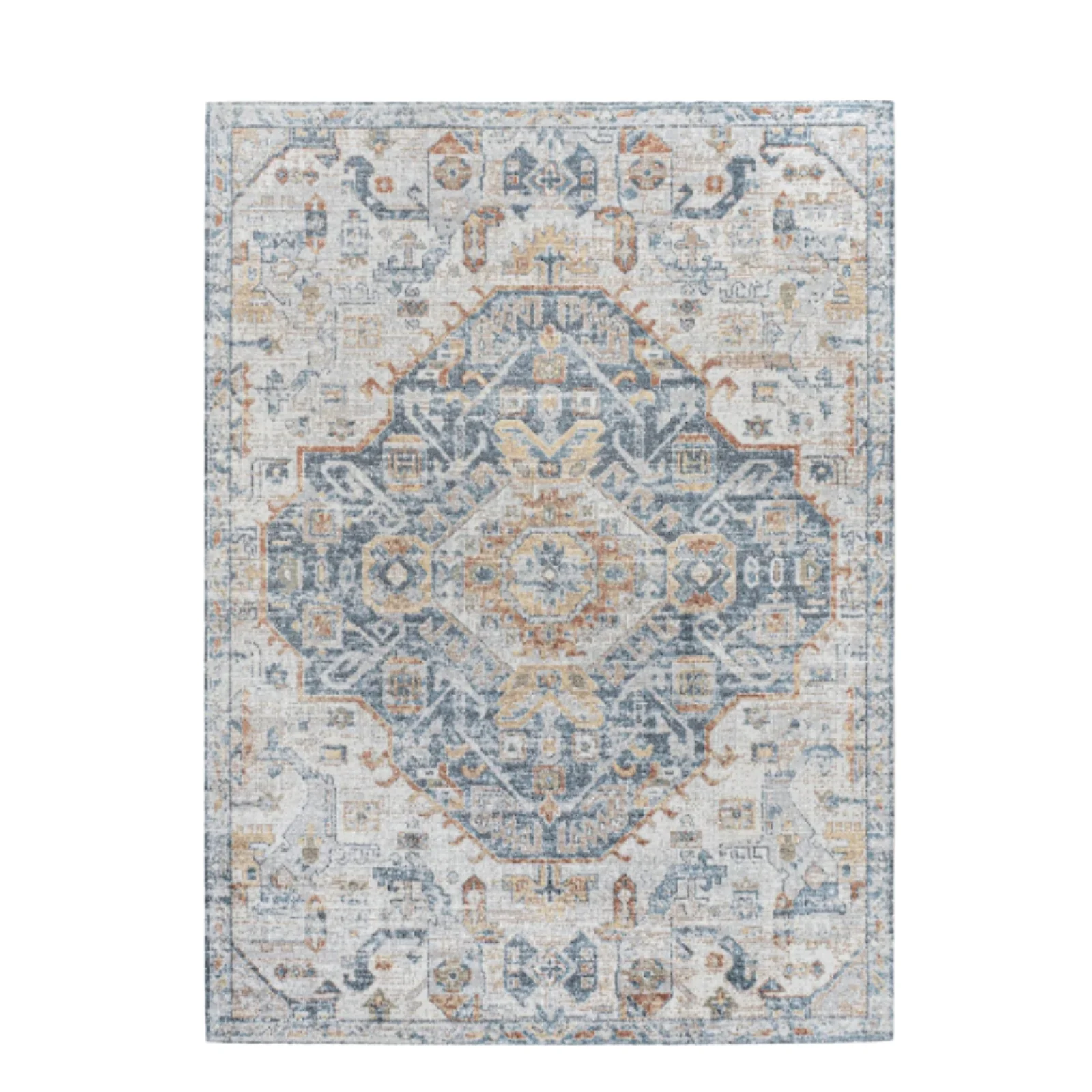 Shaemus Bohemian Medallion Low-Pile Machine-Washable Area Rug - Image 17
