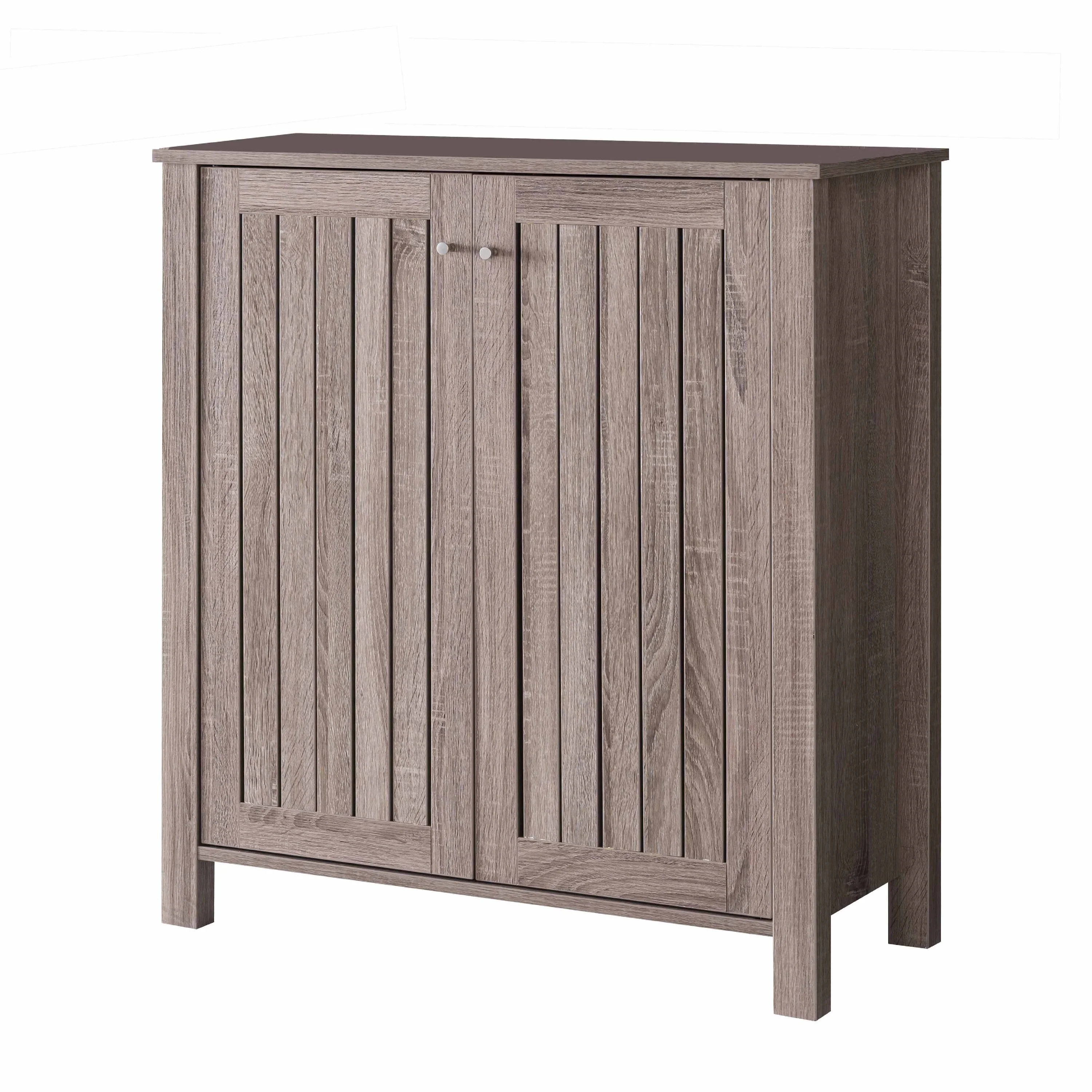 Shoe Rack Cabinet with Slatted Vented Doors - Image 5