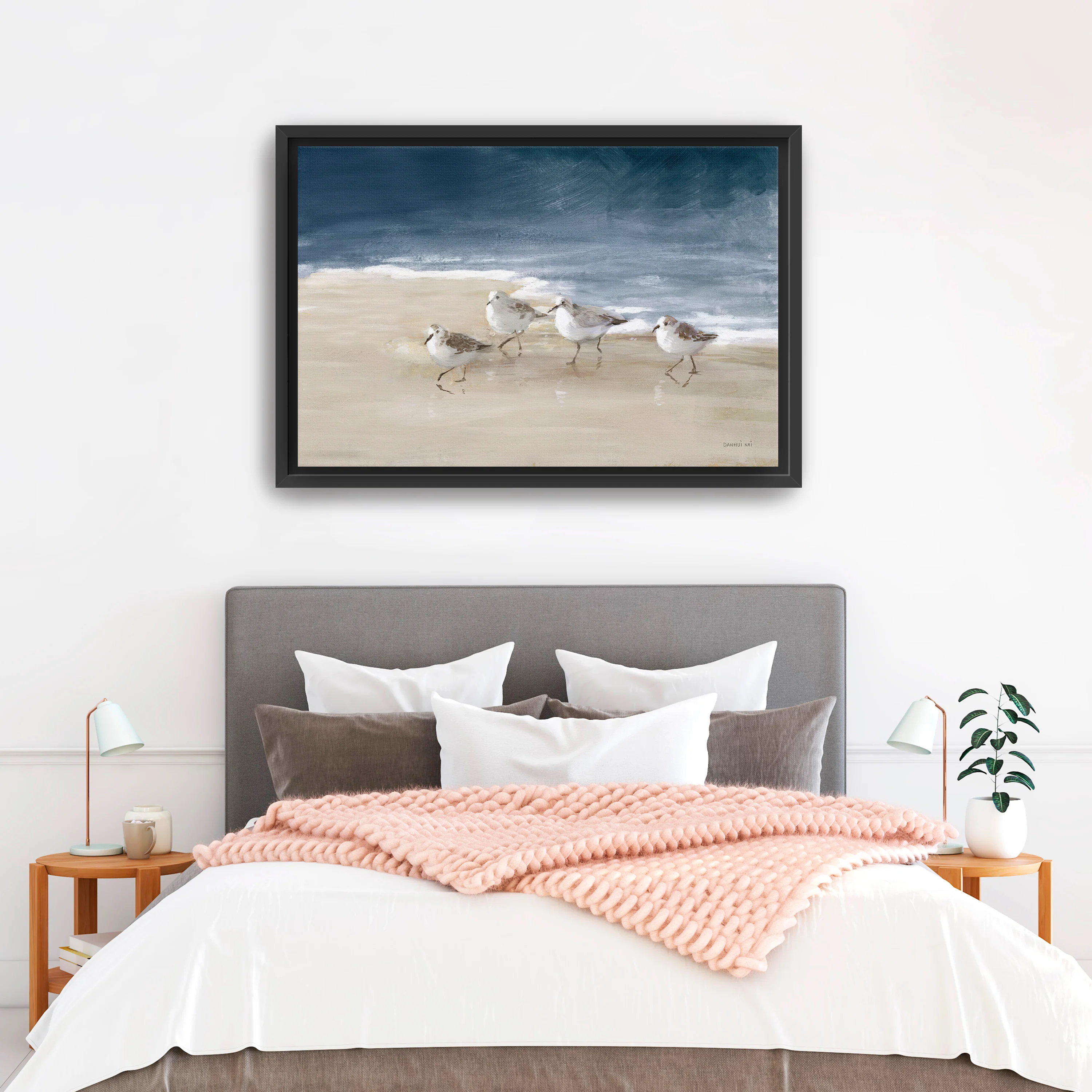Shorebirds on Sand I Canvas Giclee - Image 3