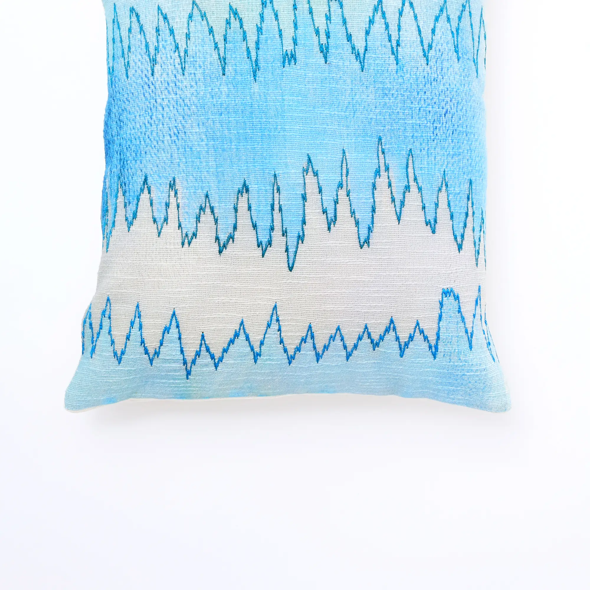 Shoreline Foliage Printed & Embroidered Pillow - Image 3