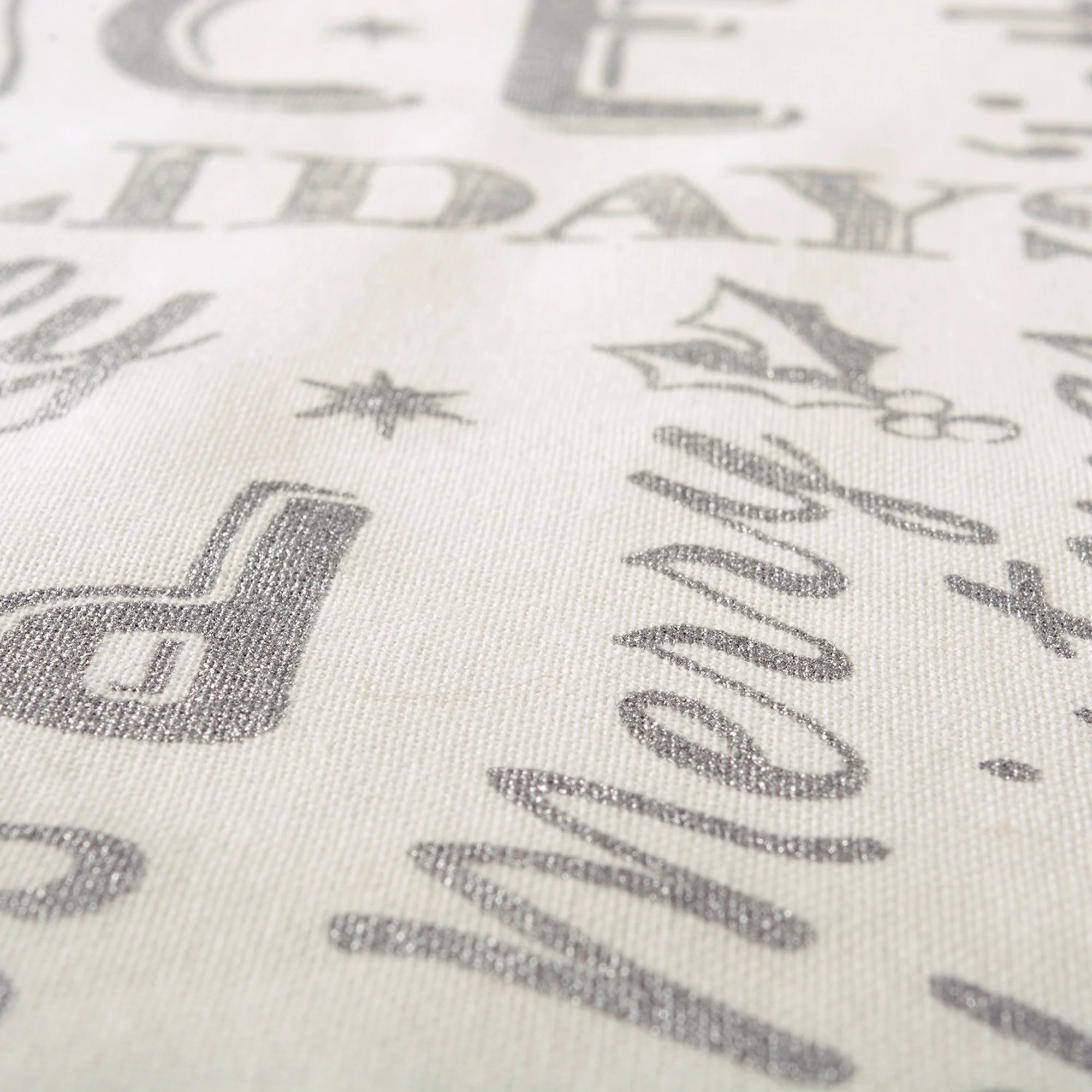 Silver Christmas Collage Table Runner - Image 4