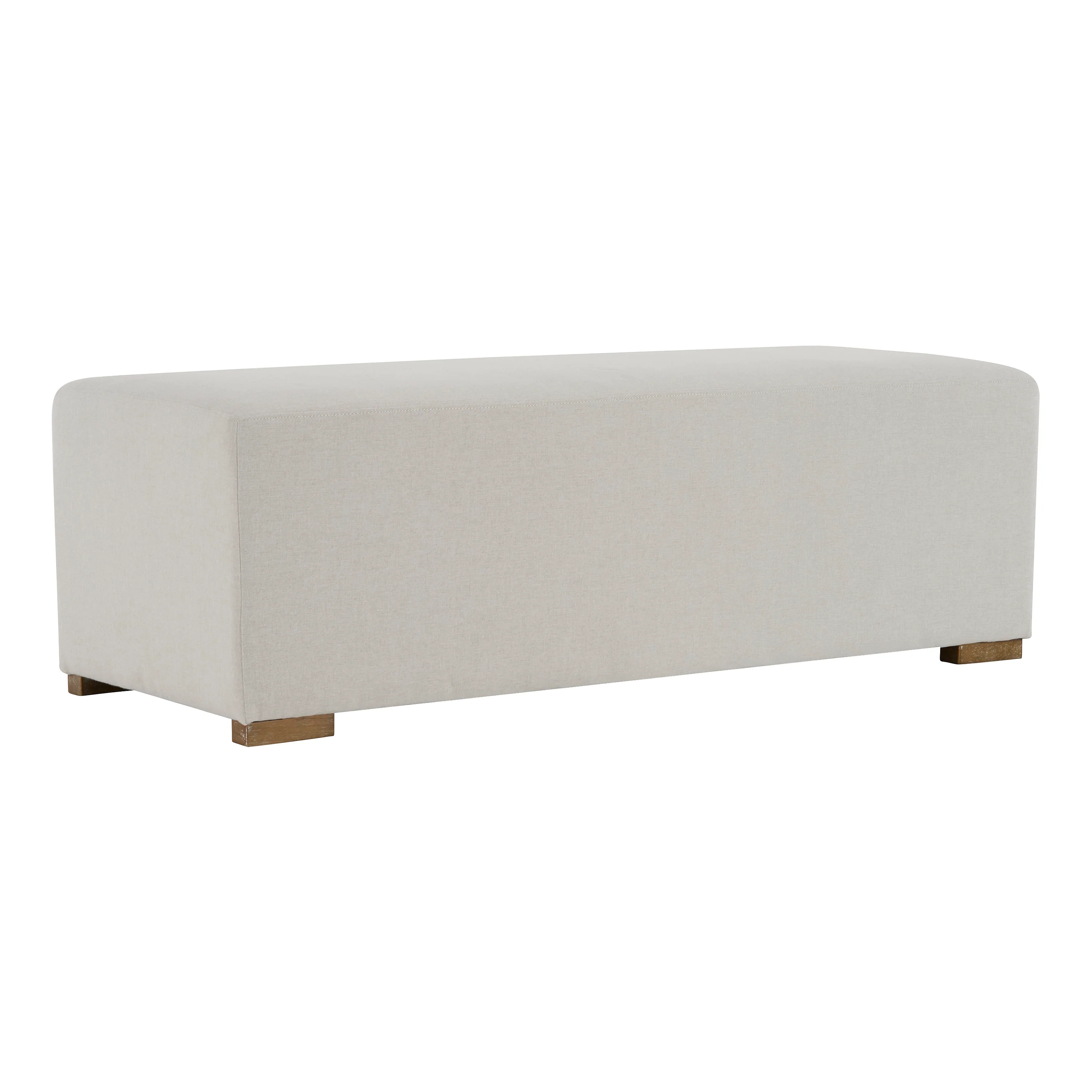Simple White Long Ottoman - Image 4