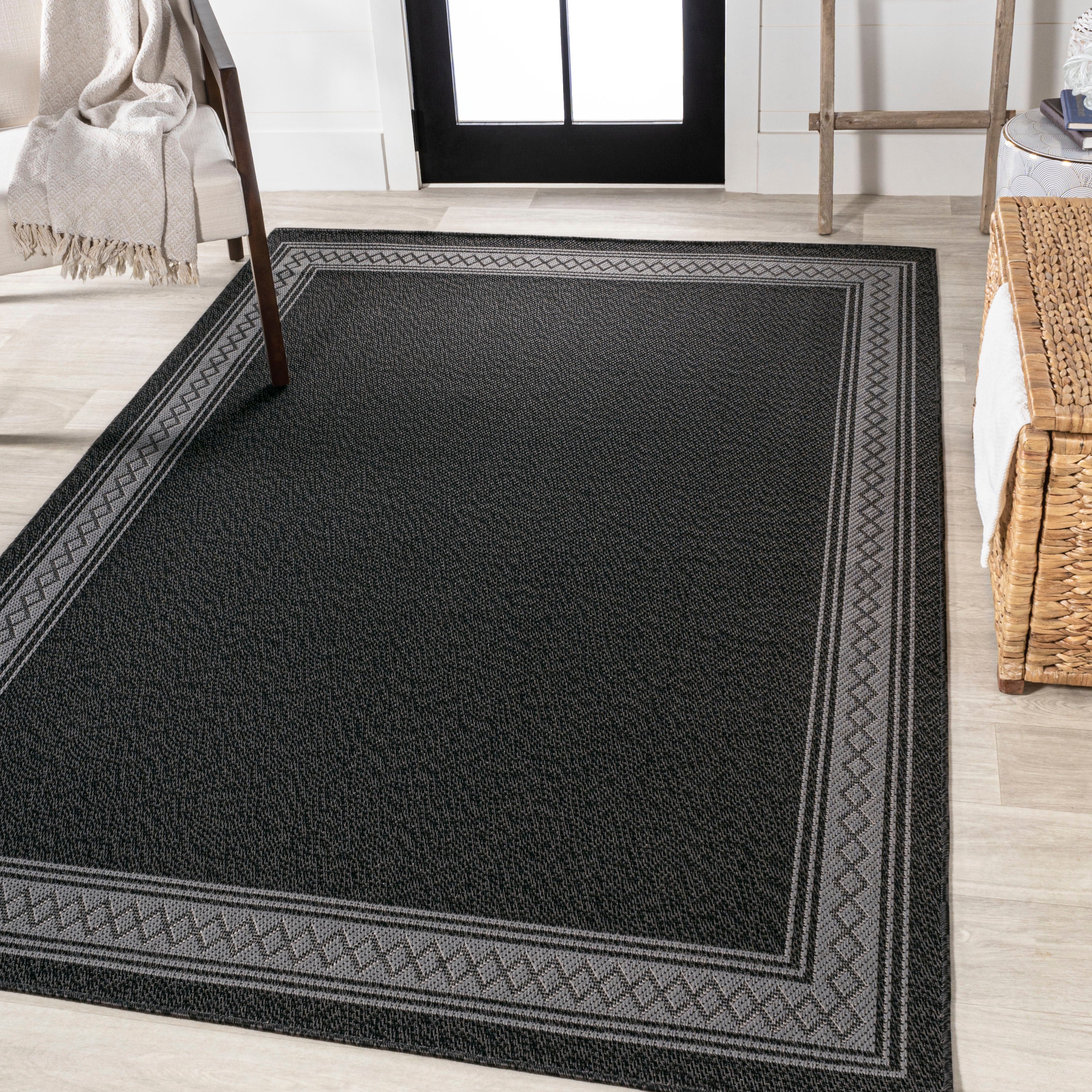 Lucia Classic Diamond Border Indoor/Outdoor Area Rug - Image 17