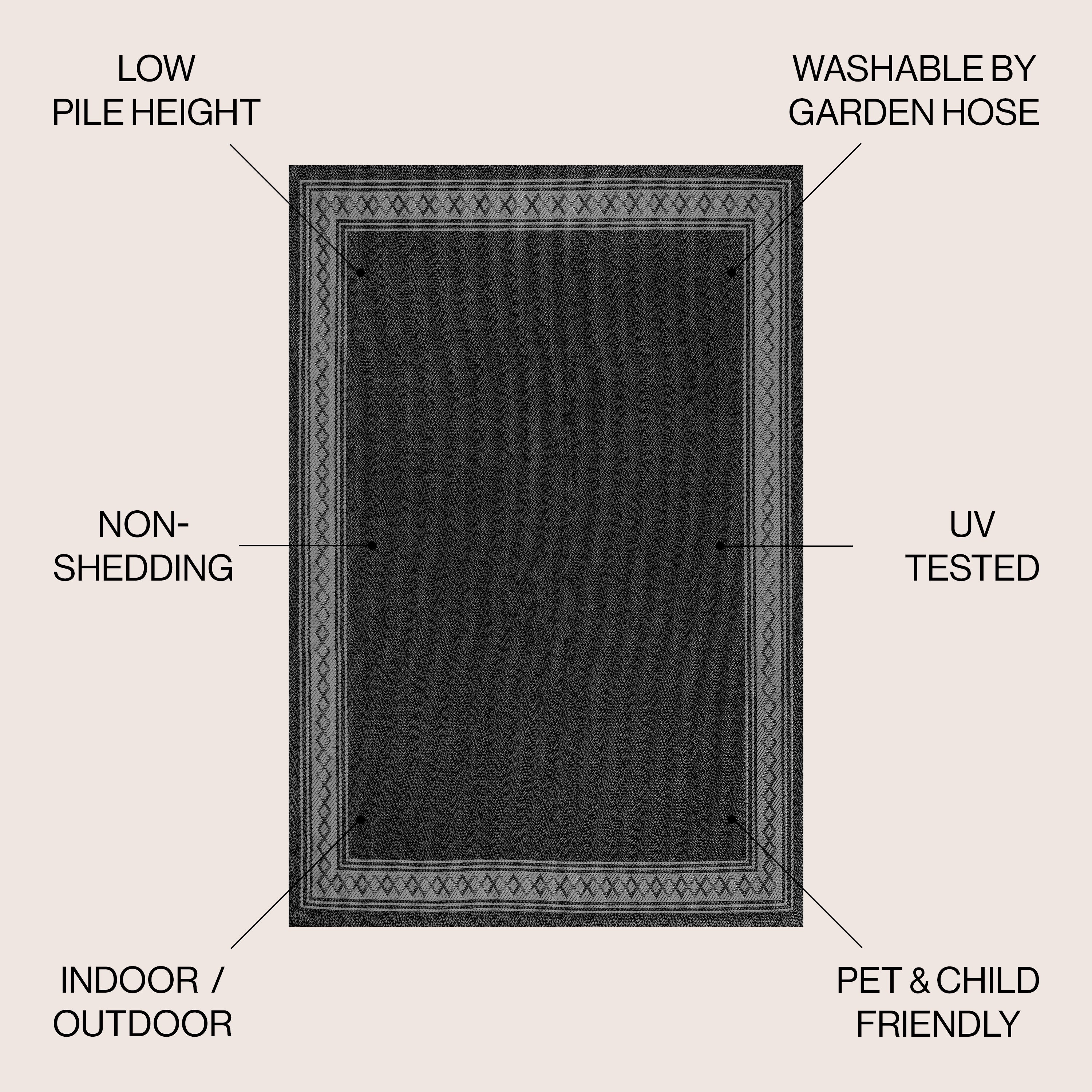 Lucia Classic Diamond Border Indoor/Outdoor Area Rug - Image 19