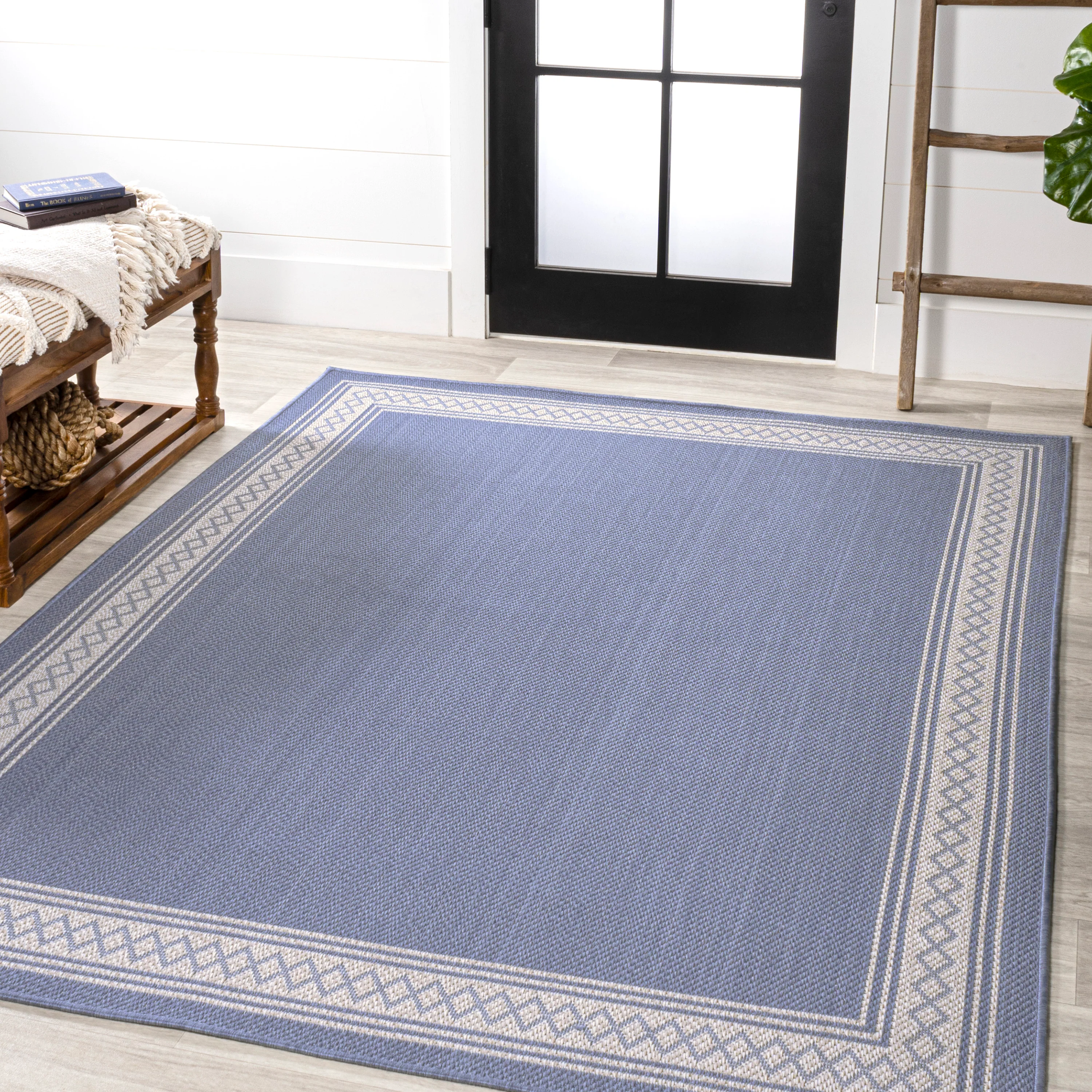 Lucia Classic Diamond Border Indoor/Outdoor Area Rug - Image 27