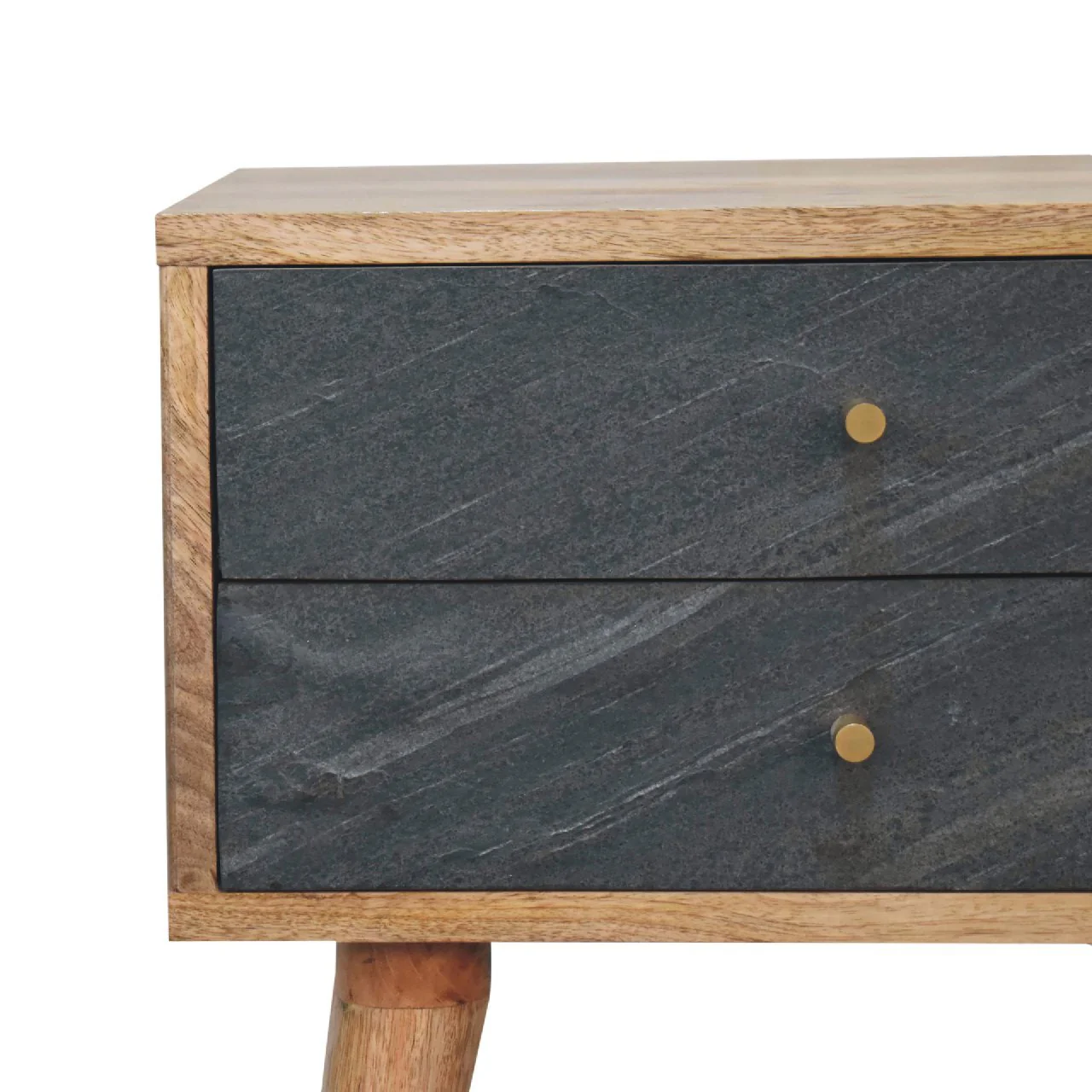 Solid Wood Beside with 2 Drawers - Image 6