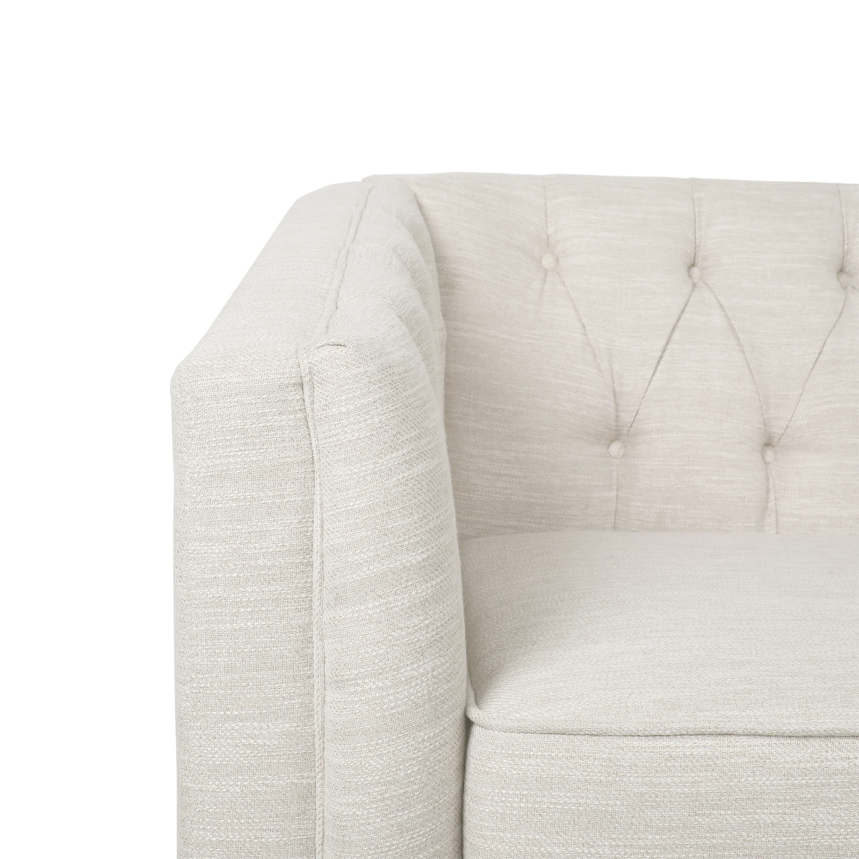 Sophisticated Loveseat with Diamond-Stitched Detailing - Image 11
