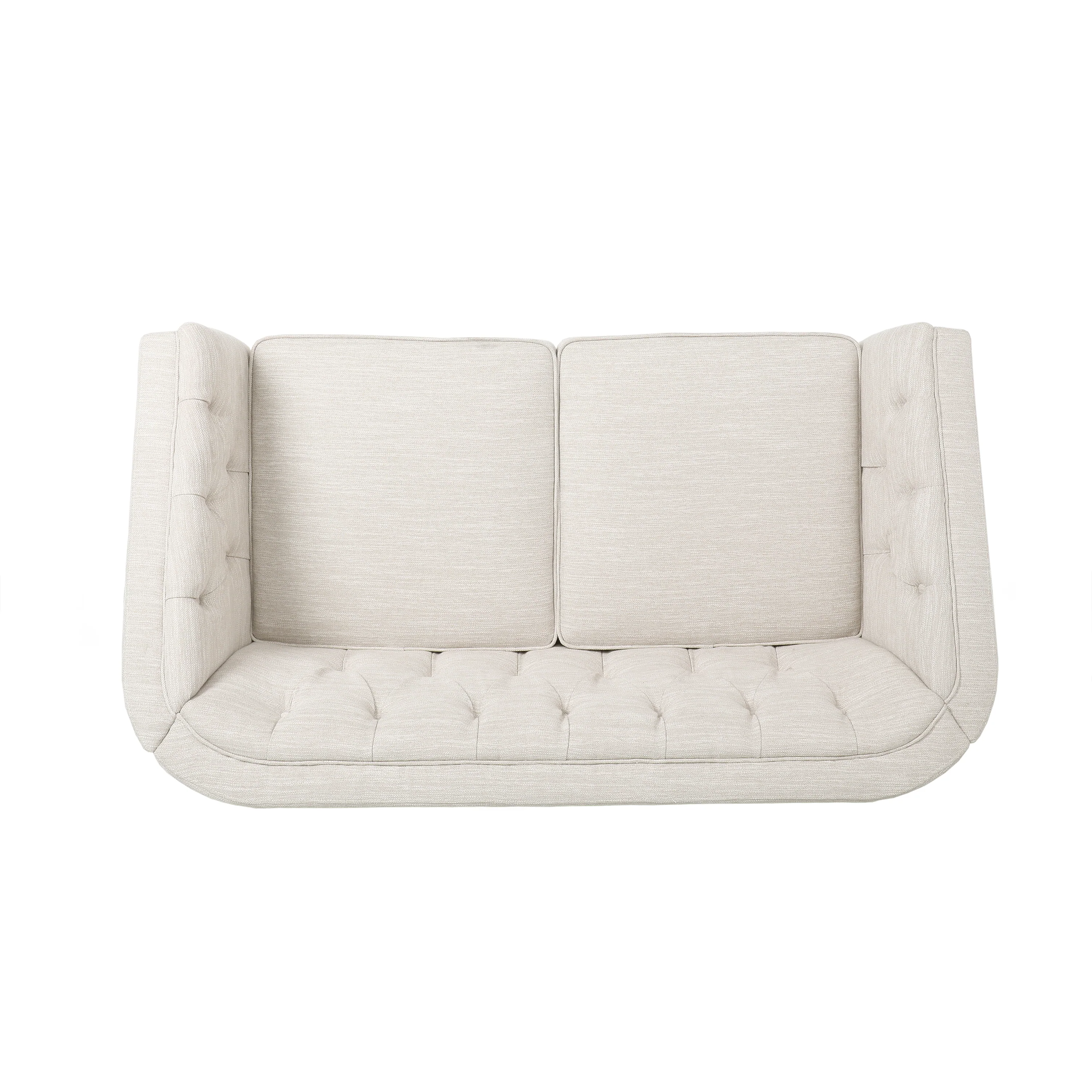 Sophisticated Loveseat with Diamond-Stitched Detailing - Image 9